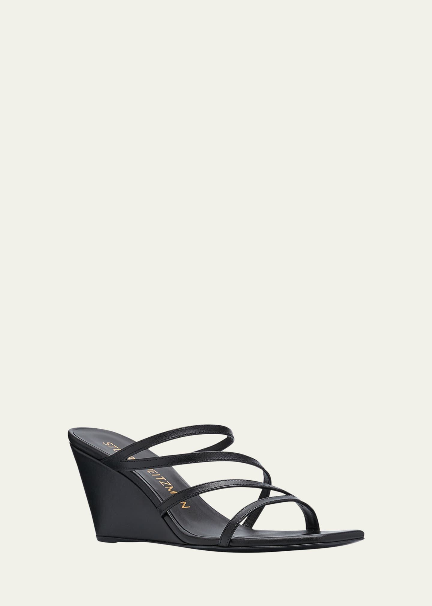 Stuart Weitzman Strapeze Four-Band Wedge Sandals Image 2 of 5