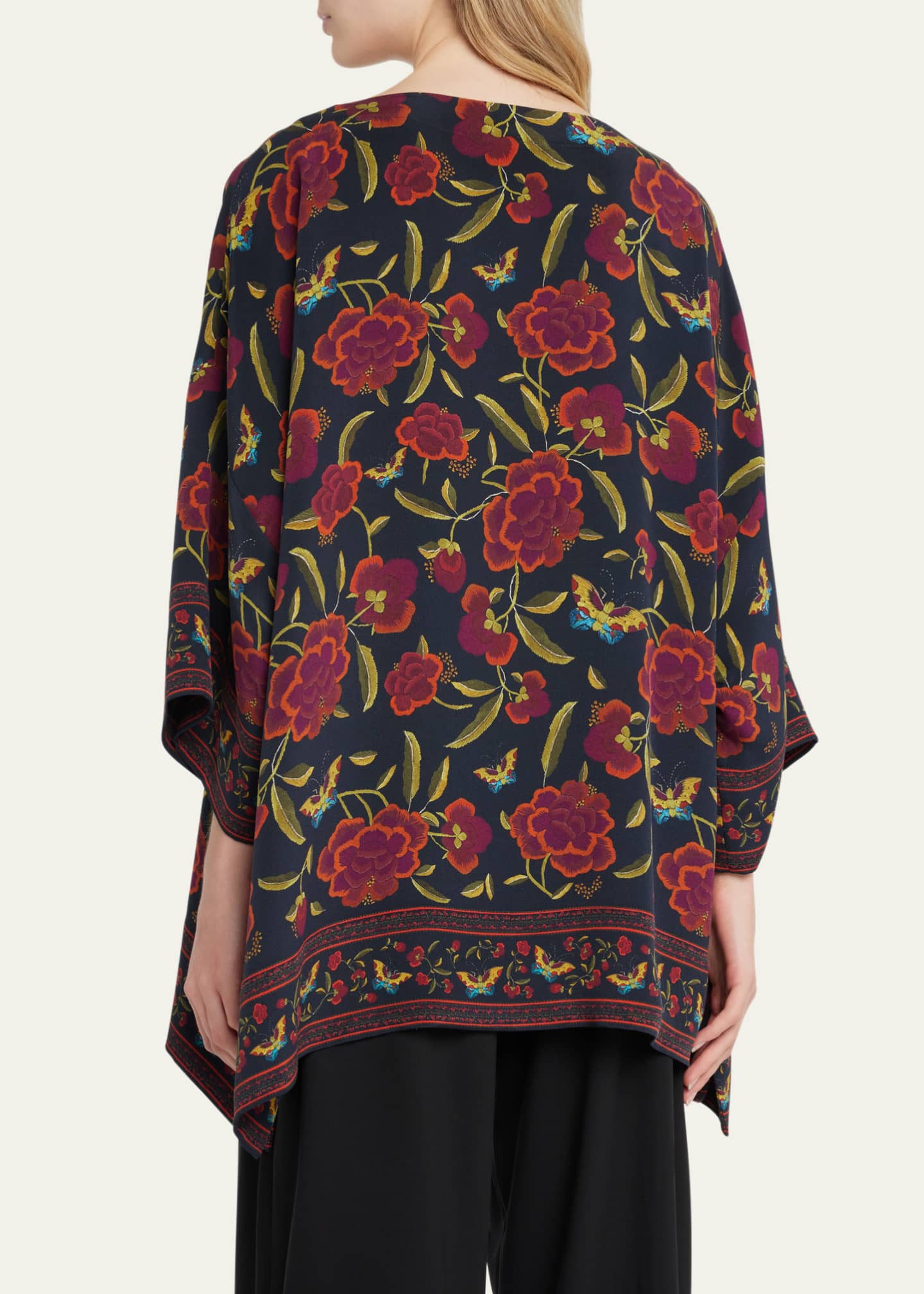 Eskandar Long Floral Tunic Image 3 of 5