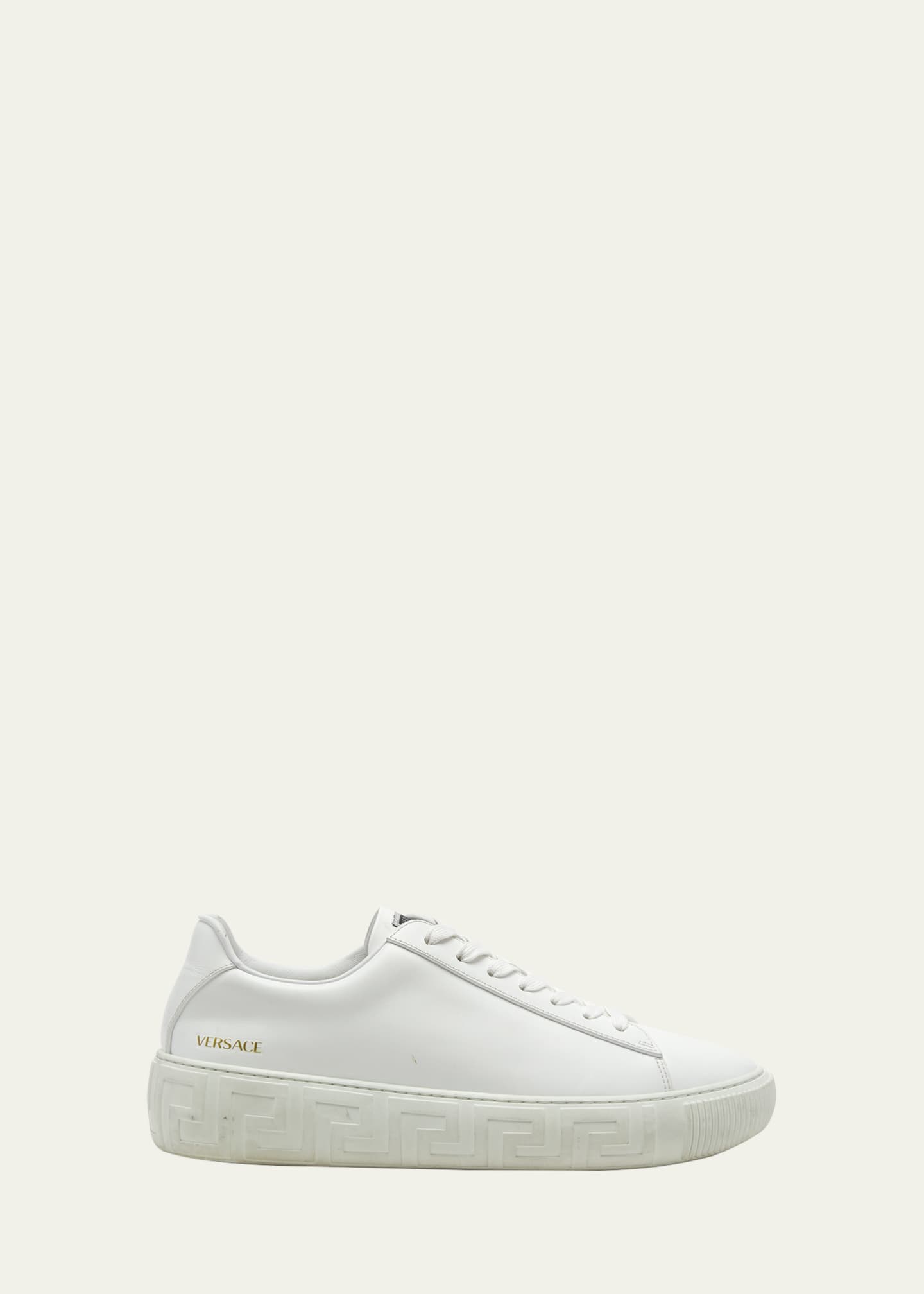 Versace leather sneakers on sale