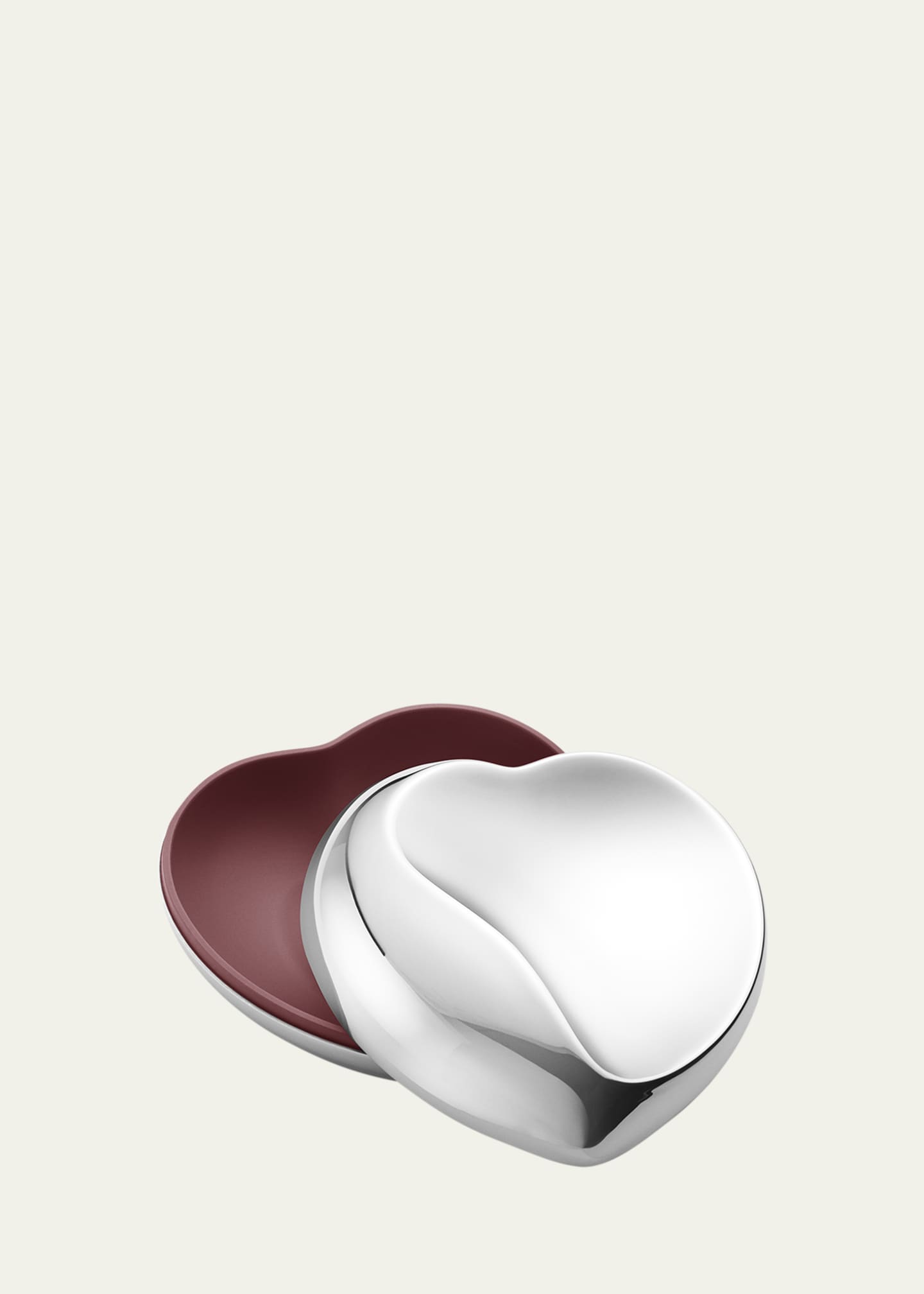 Georg Jensen Heart Bonbonniere Large Stainless Steel Box Image 2 of 2