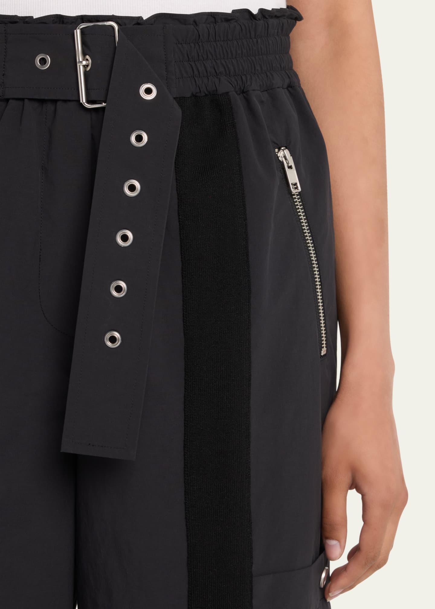Recycled High-Rise Wide-Leg Cargo Pants