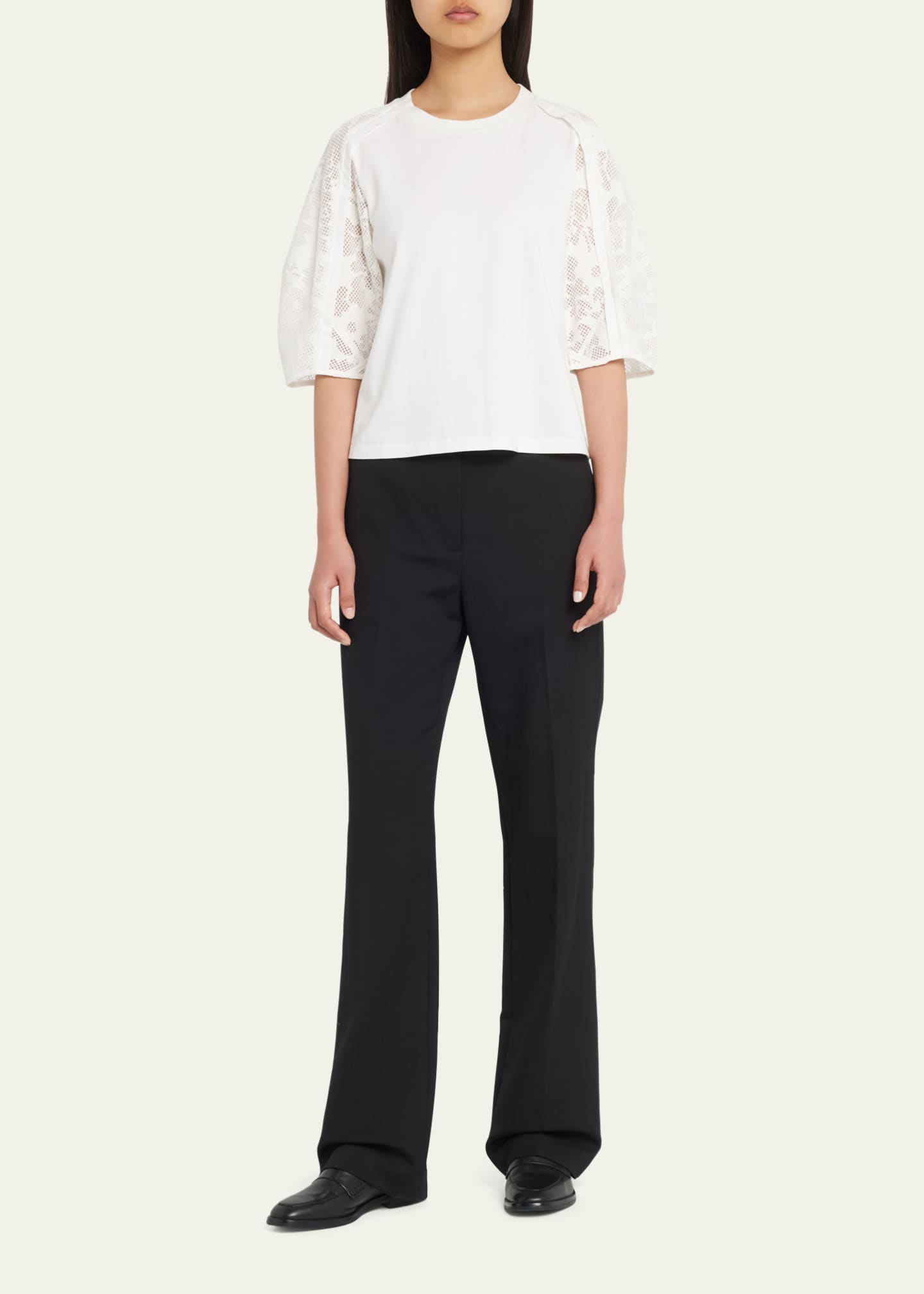 3.1 Phillip Lim Lace Cropped Tank