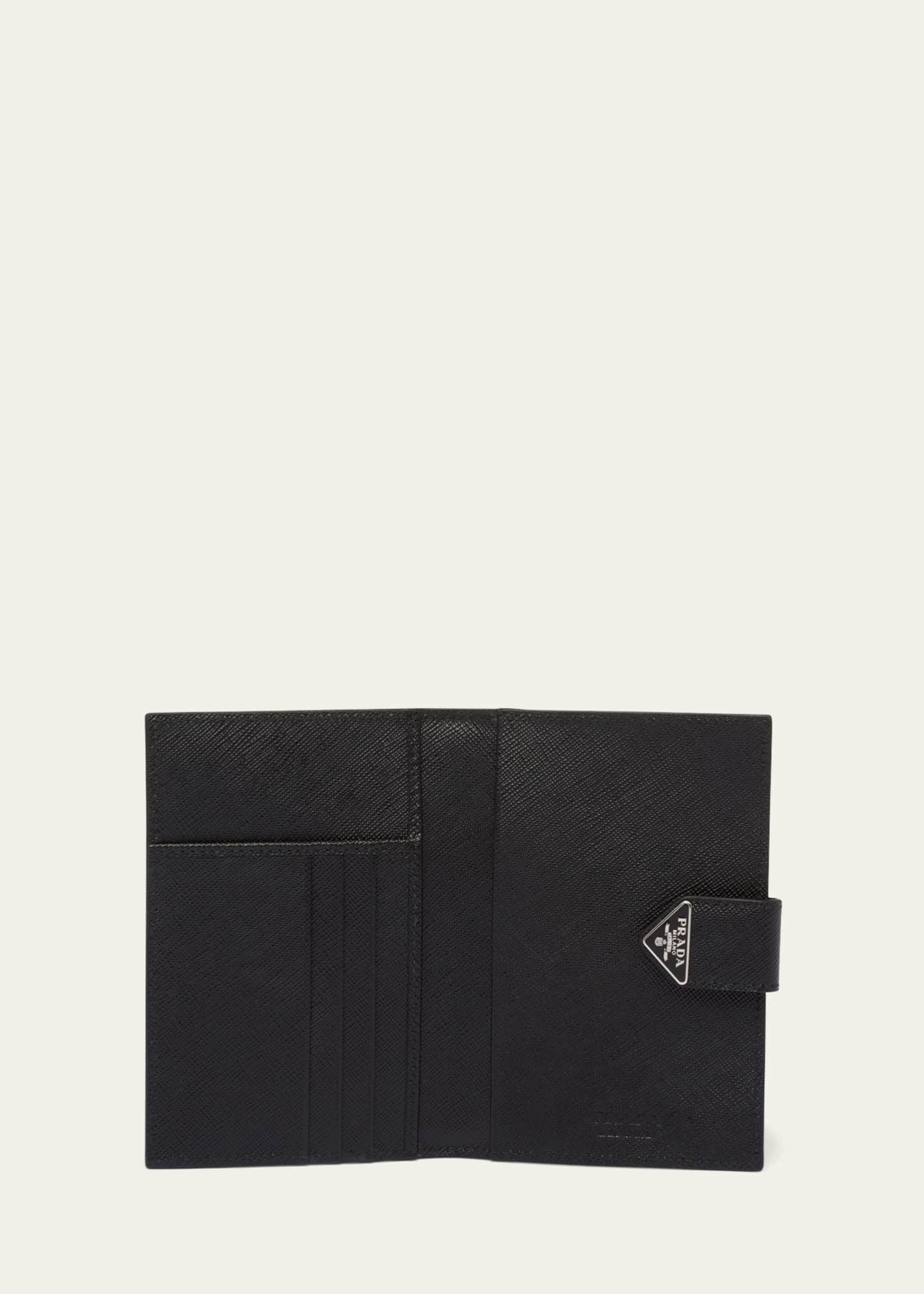 Prada Men's Saffiano Leather Snap Passport Holder Bergdorf Goodman