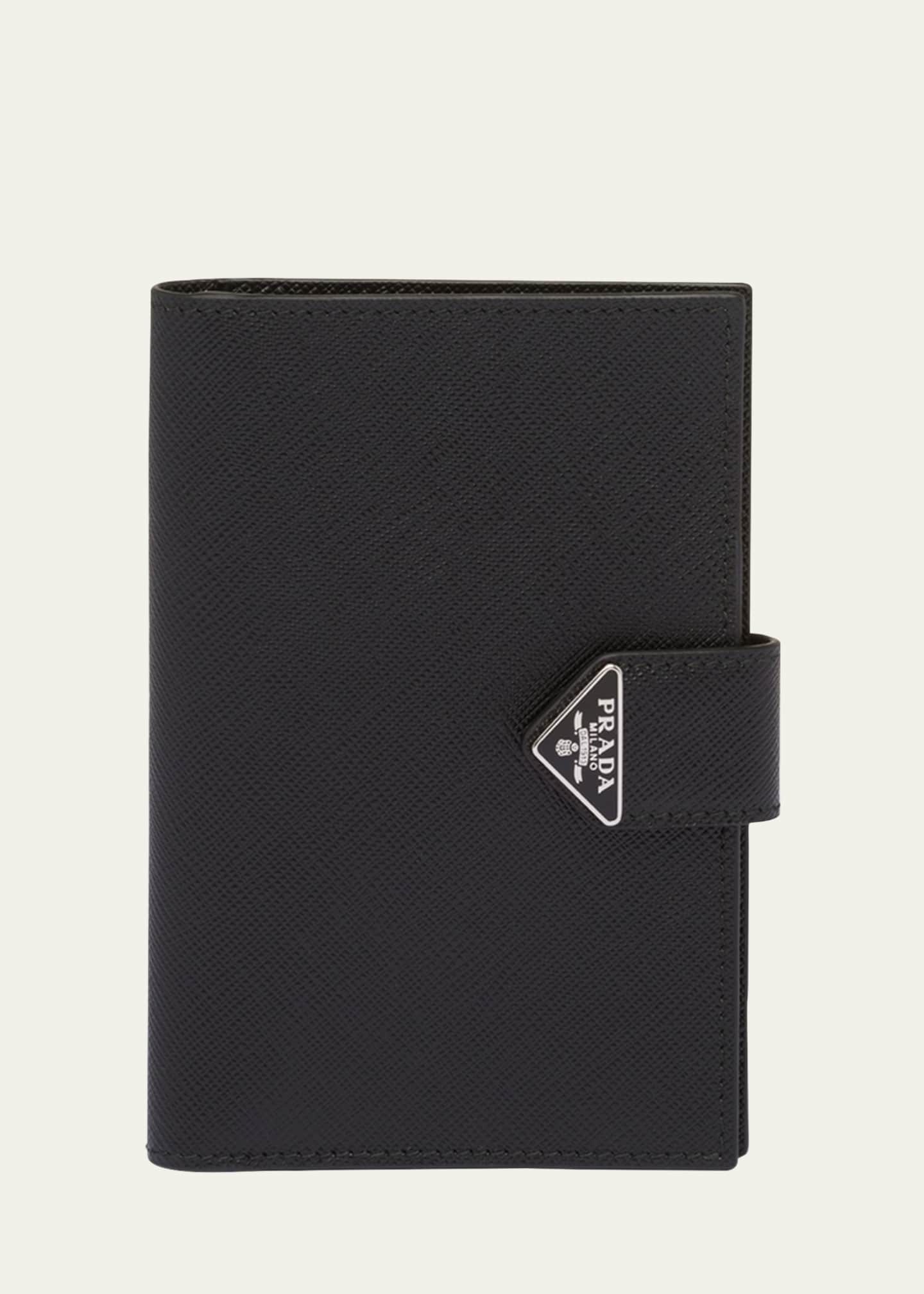 Prada Men's Saffiano Leather Snap Passport Holder Bergdorf Goodman