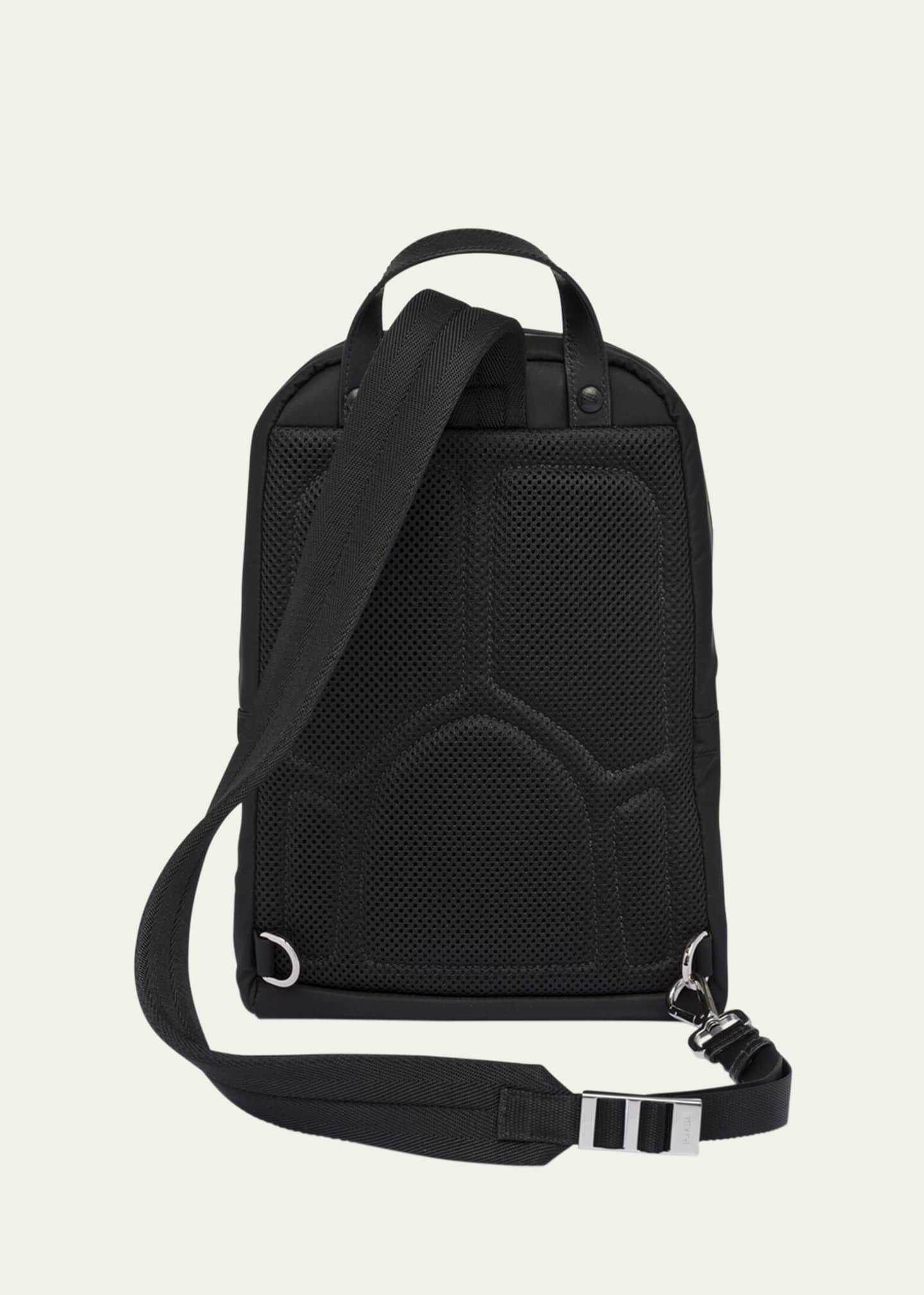 Prada Men s Nylon Triangle Logo Backpack