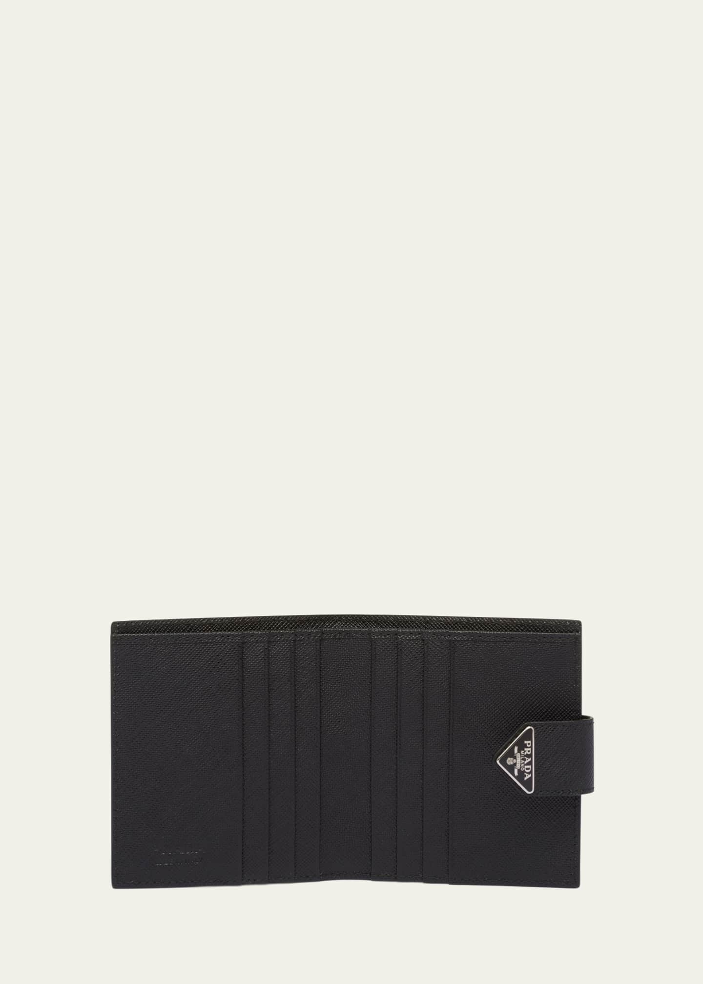 Prada saffiano sale men's long wallet