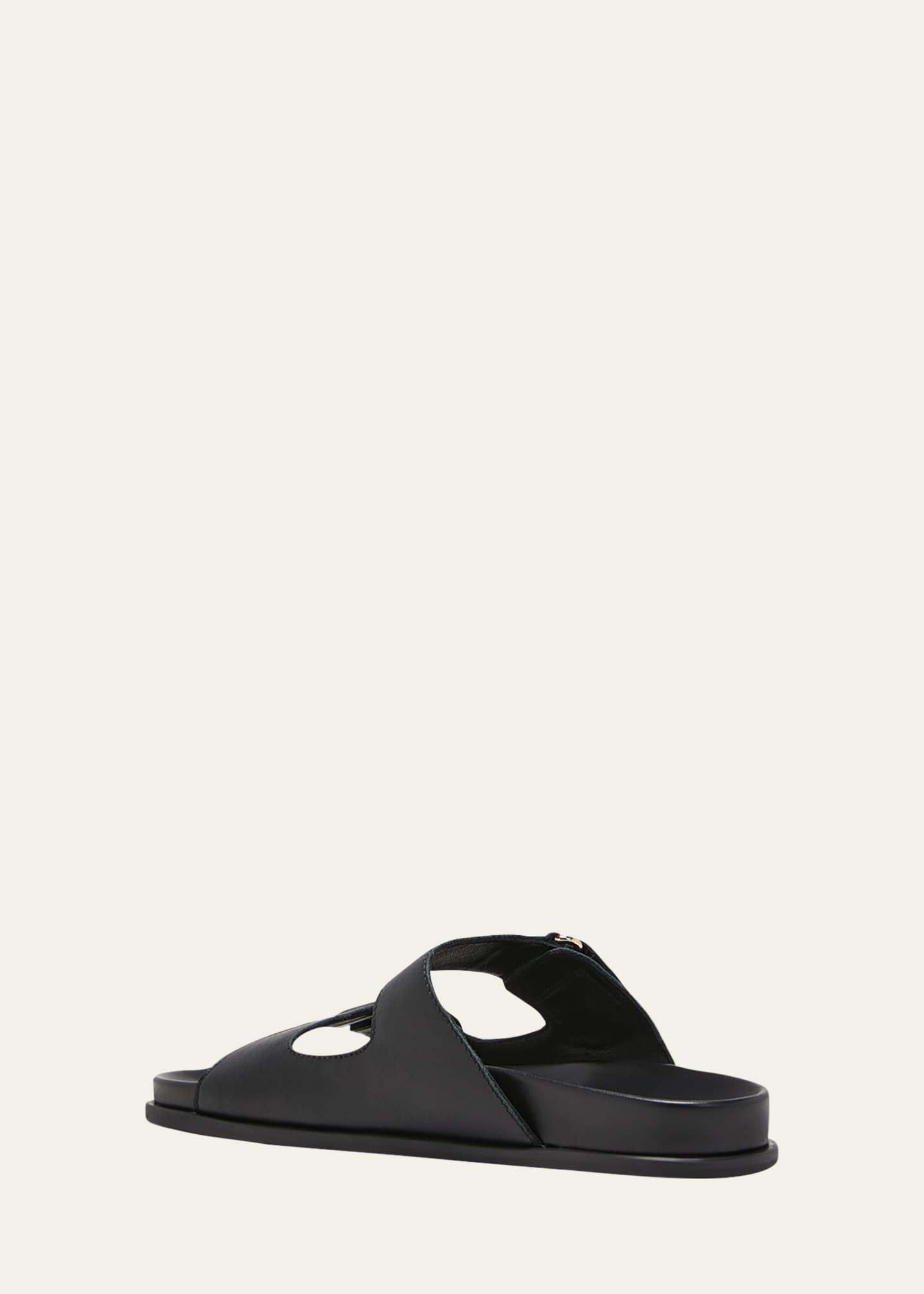 Jimmy Choo Fayence Pearly-Button Slide Sandals Image 4 of 6