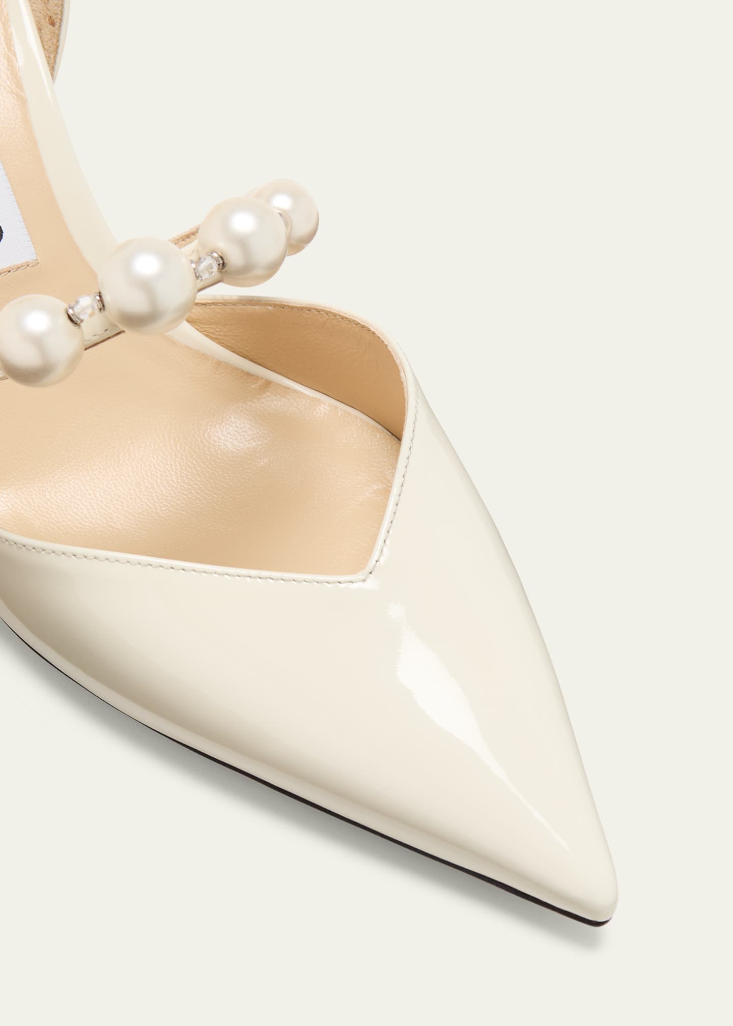 Jimmy Choo Aurelie d'Orsay Pearly Band Pumps Image 5 of 5