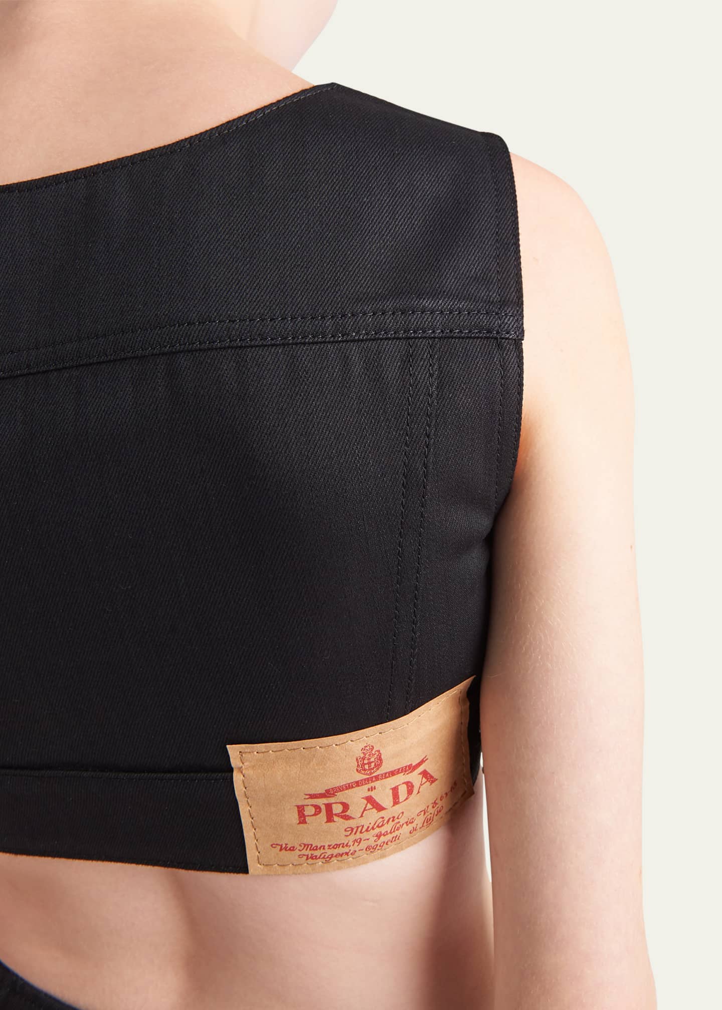 Prada Denim Crop Top Image 4 of 4