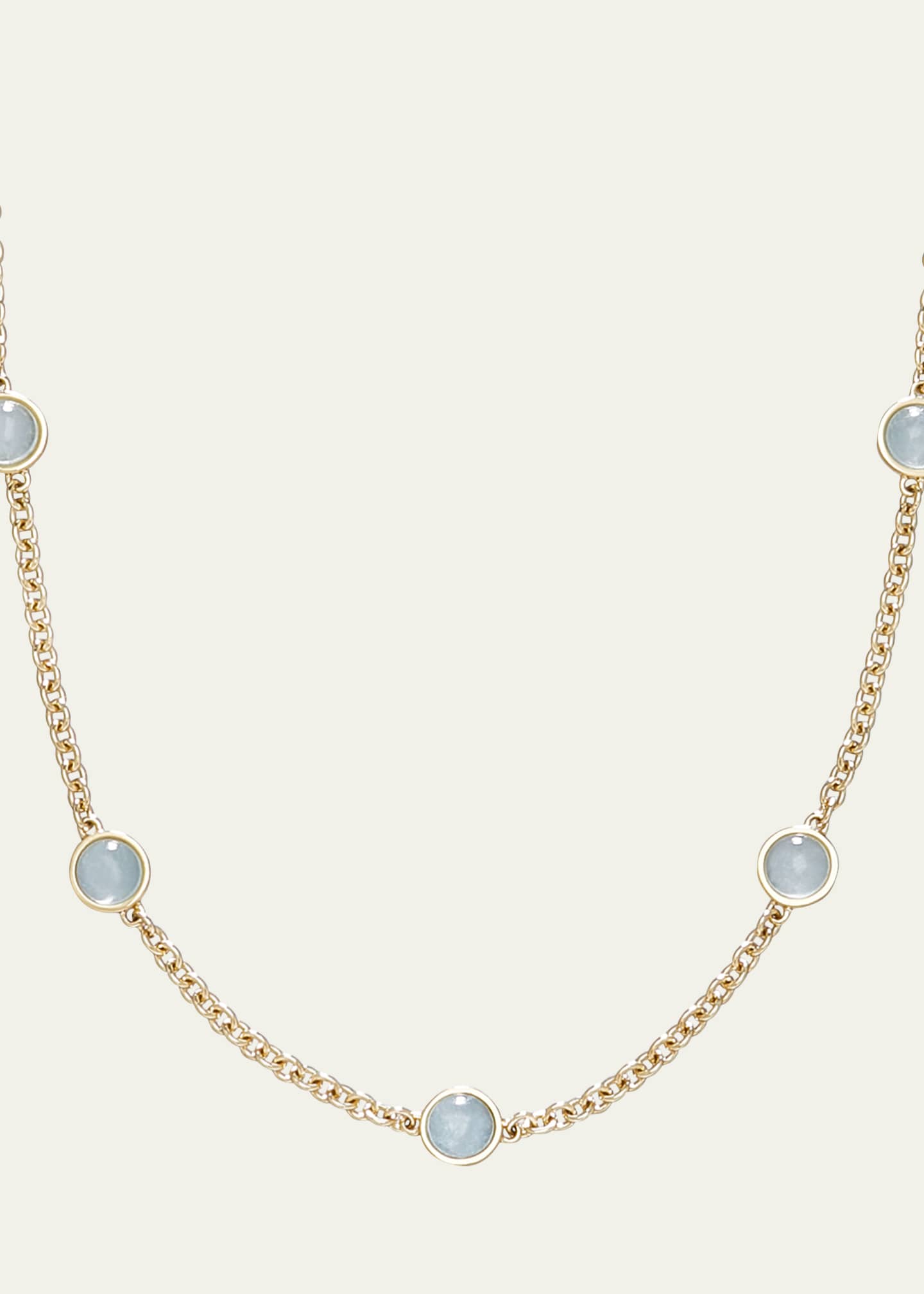 L. Klein 18k Gold Bubbles Aquamarine Chain Necklace - Bergdorf Goodman
