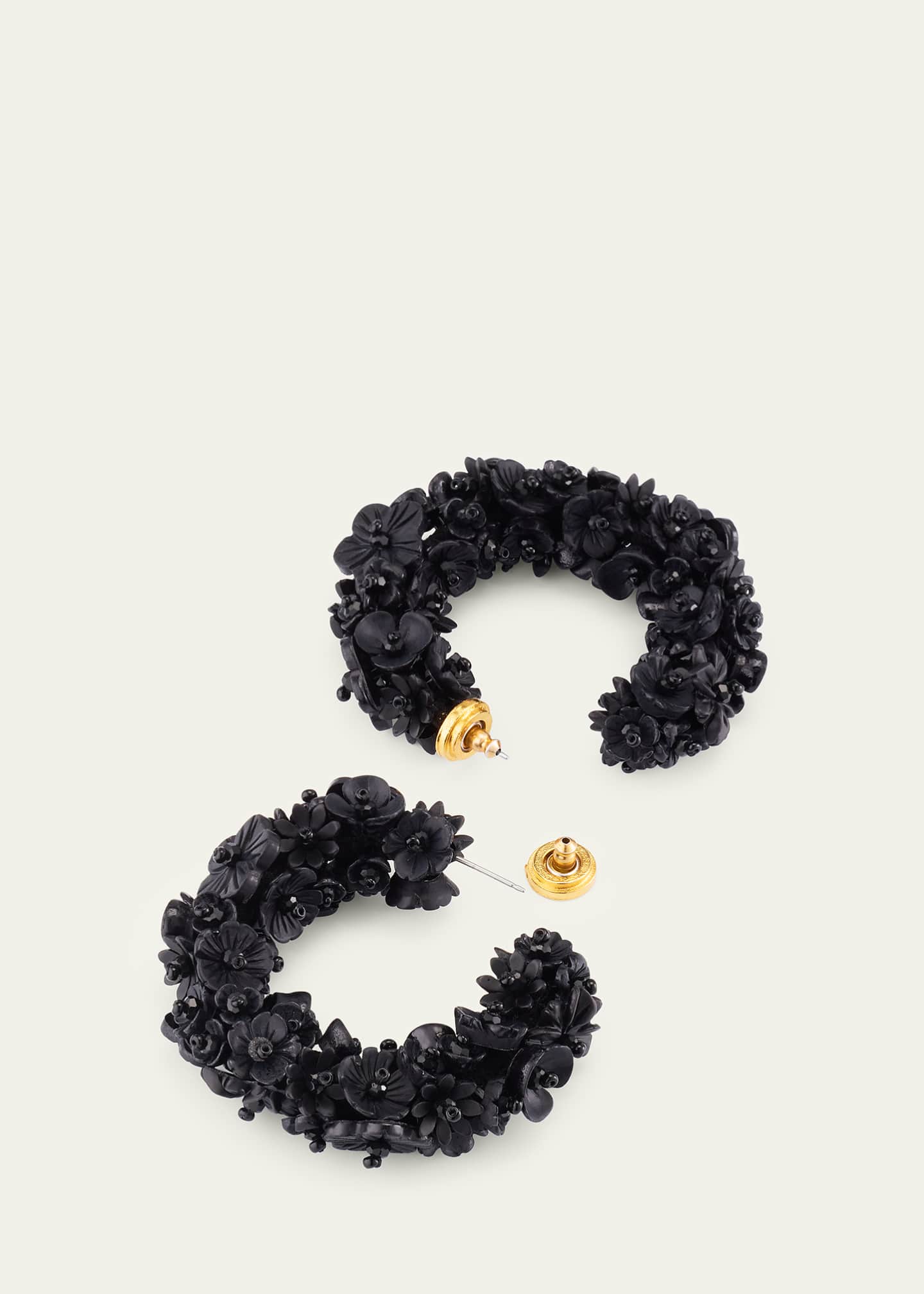 Oscar de la clearance renta beaded hoop earrings