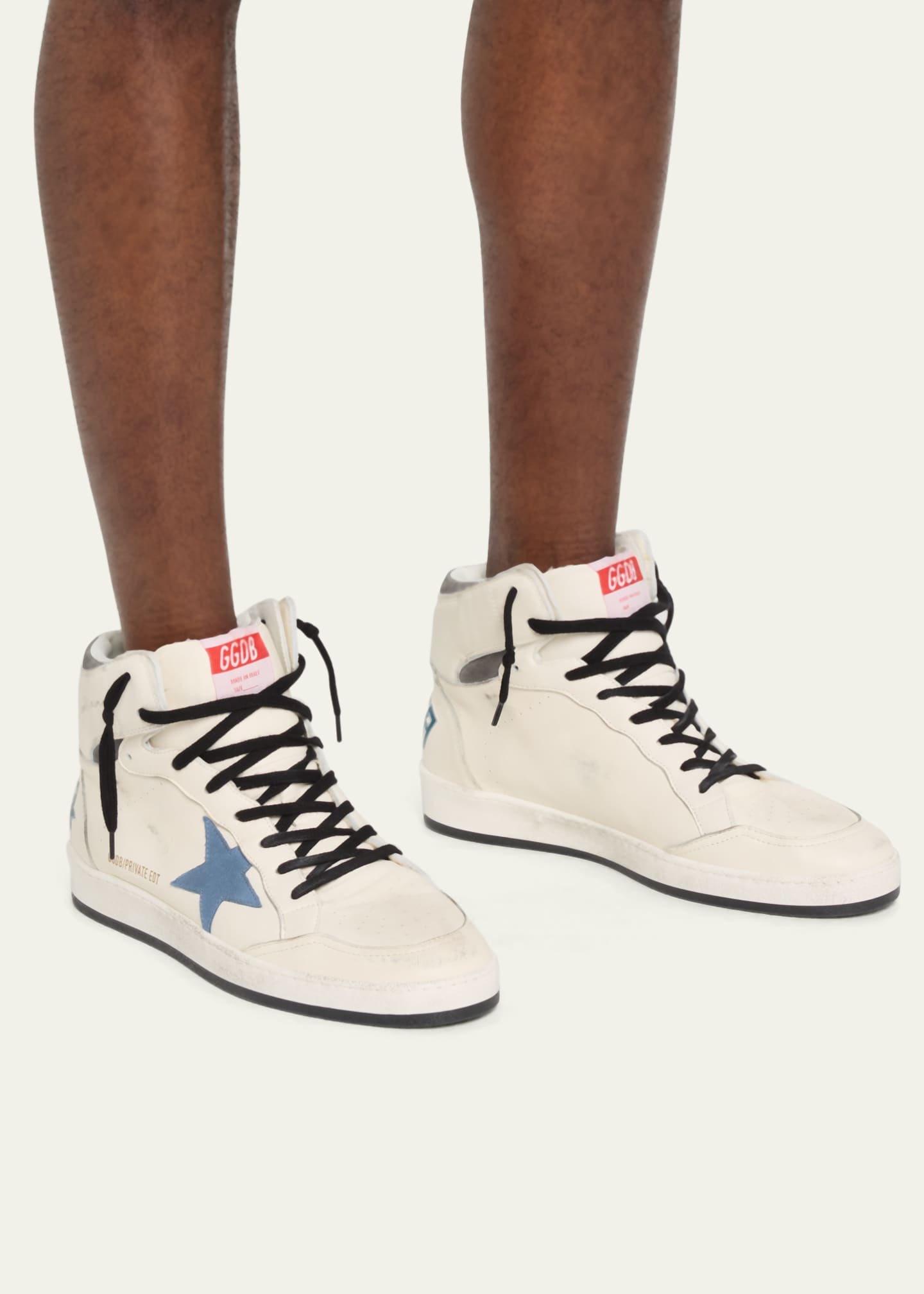 Golden Goose Men's Skystar Leather High Top Sneakers - Bergdorf Goodman