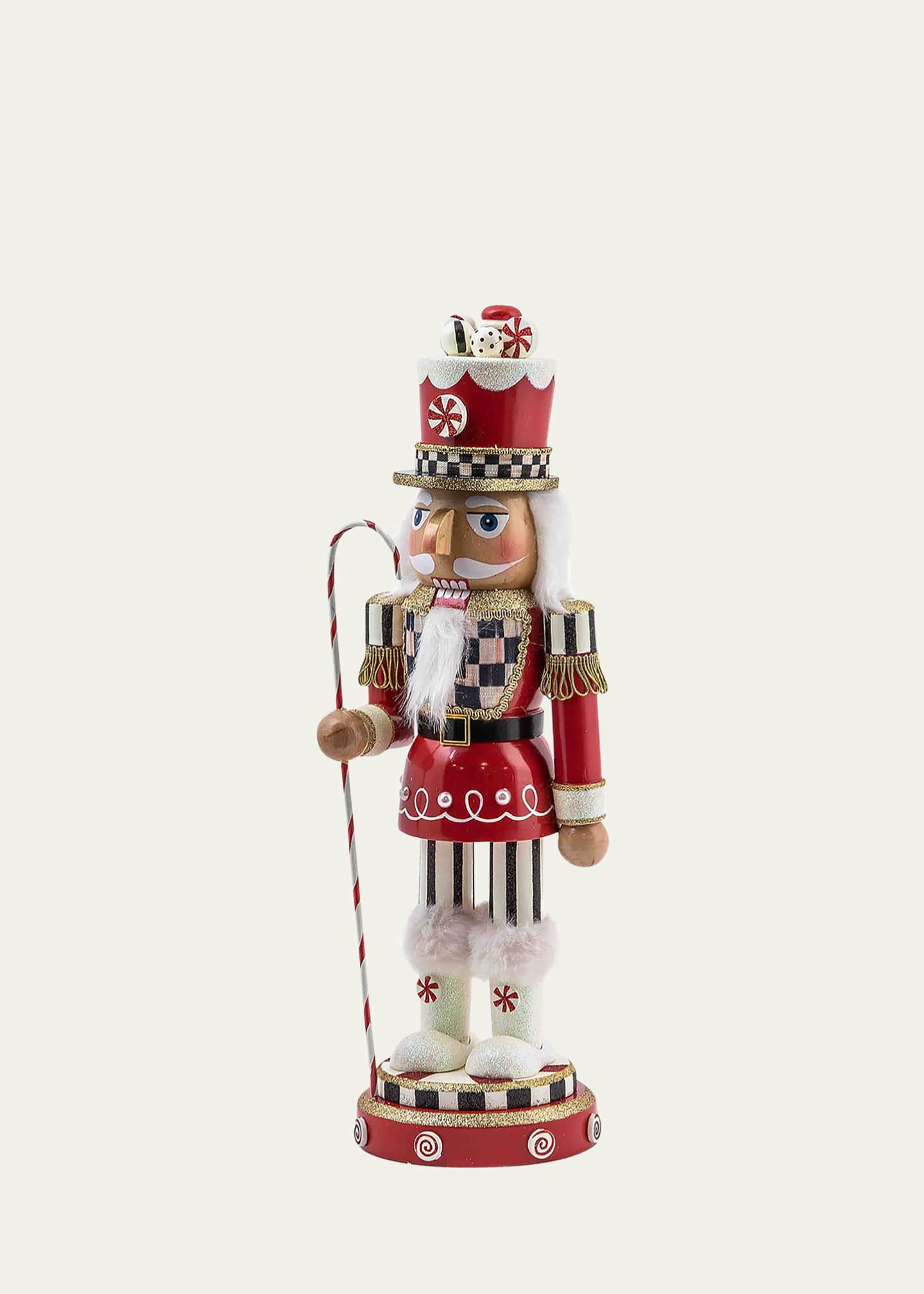 MacKenzieChilds Peppermint Nutcracker Bergdorf Goodman