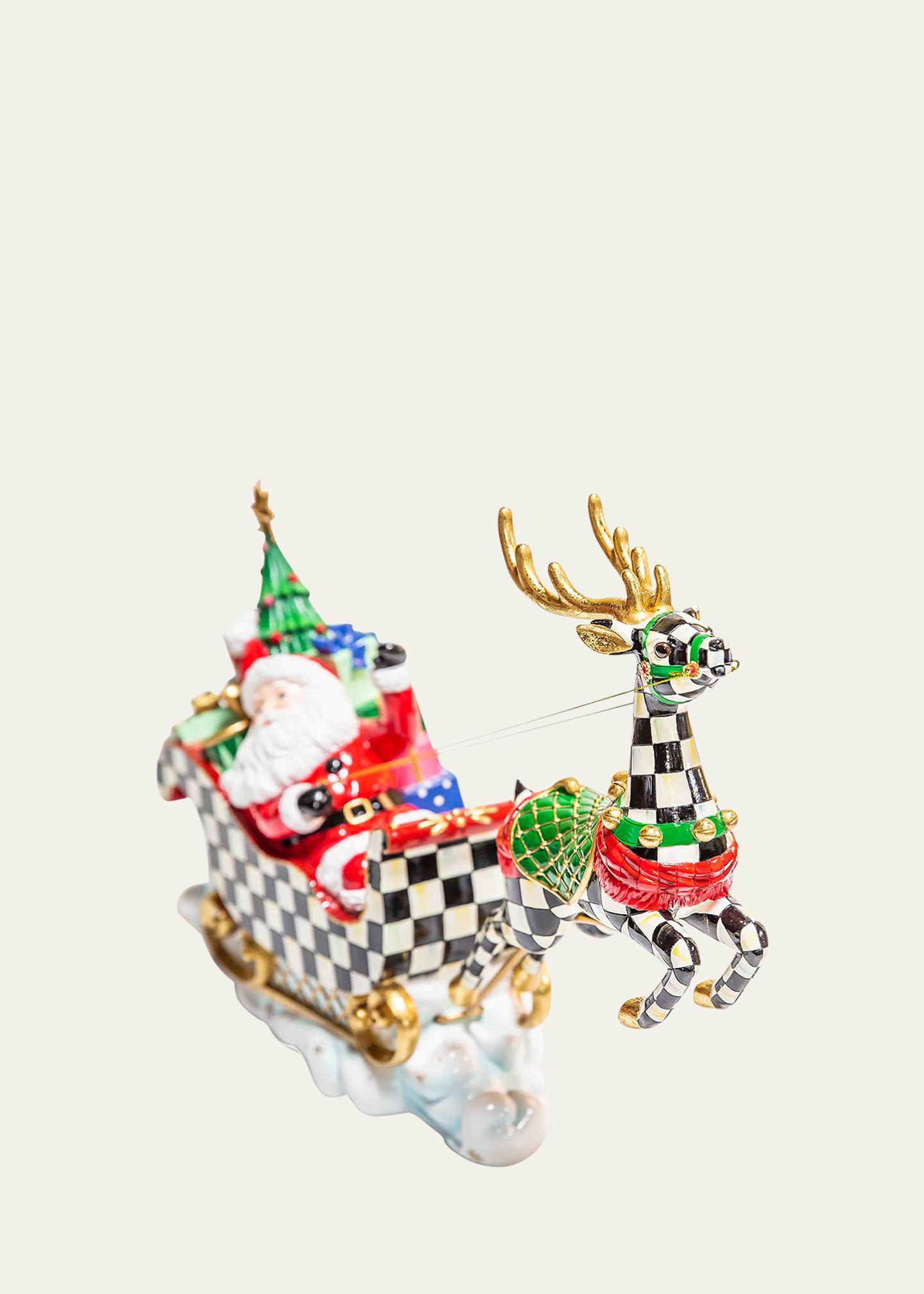Couronne De Noël Illuminée MacKenzie-Childs - Style Granny Kitsch, Ornements, Neuve