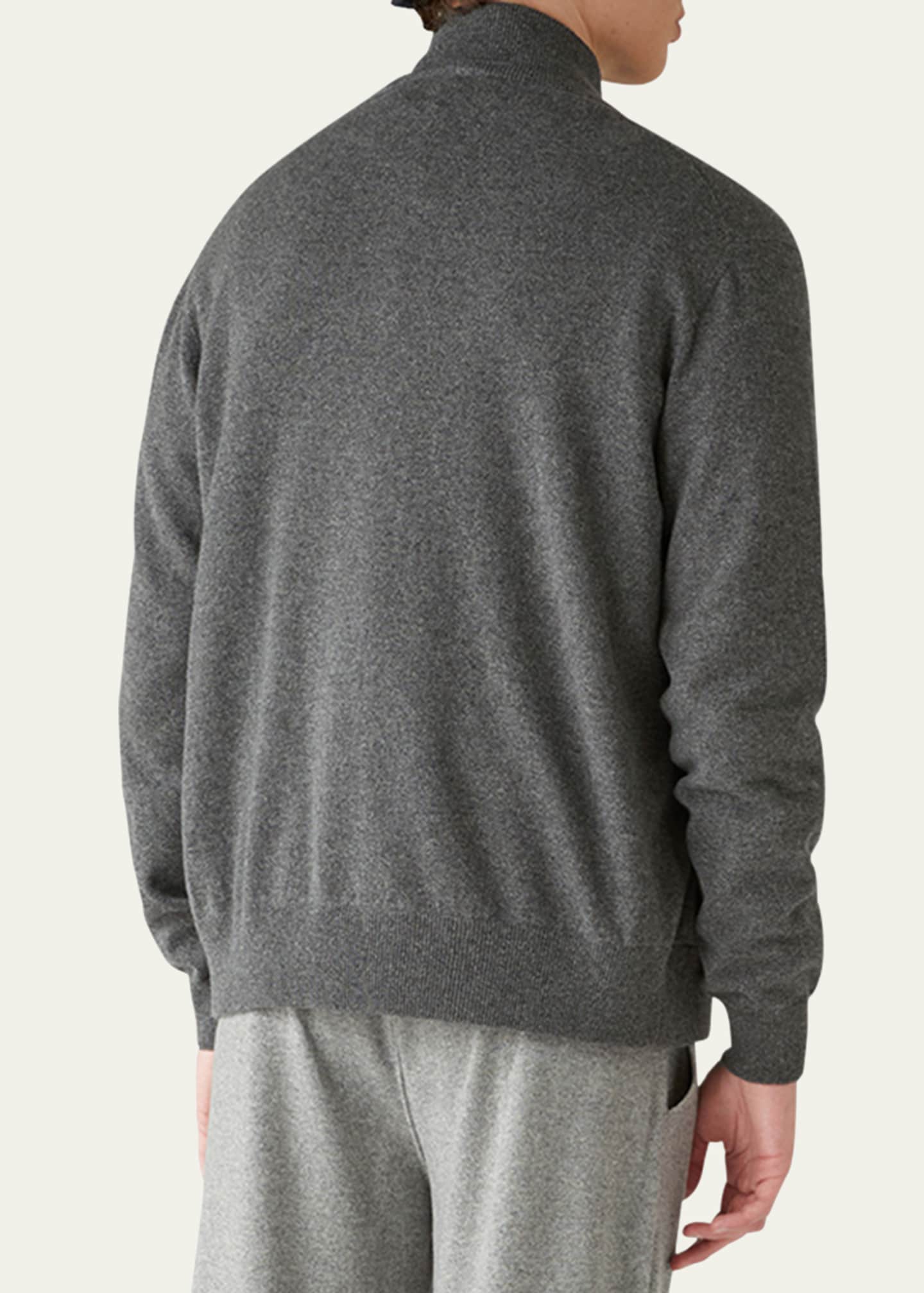 Loro Piana Men's Baby Cashmere Full-Zip Sweater Image 3 of 6