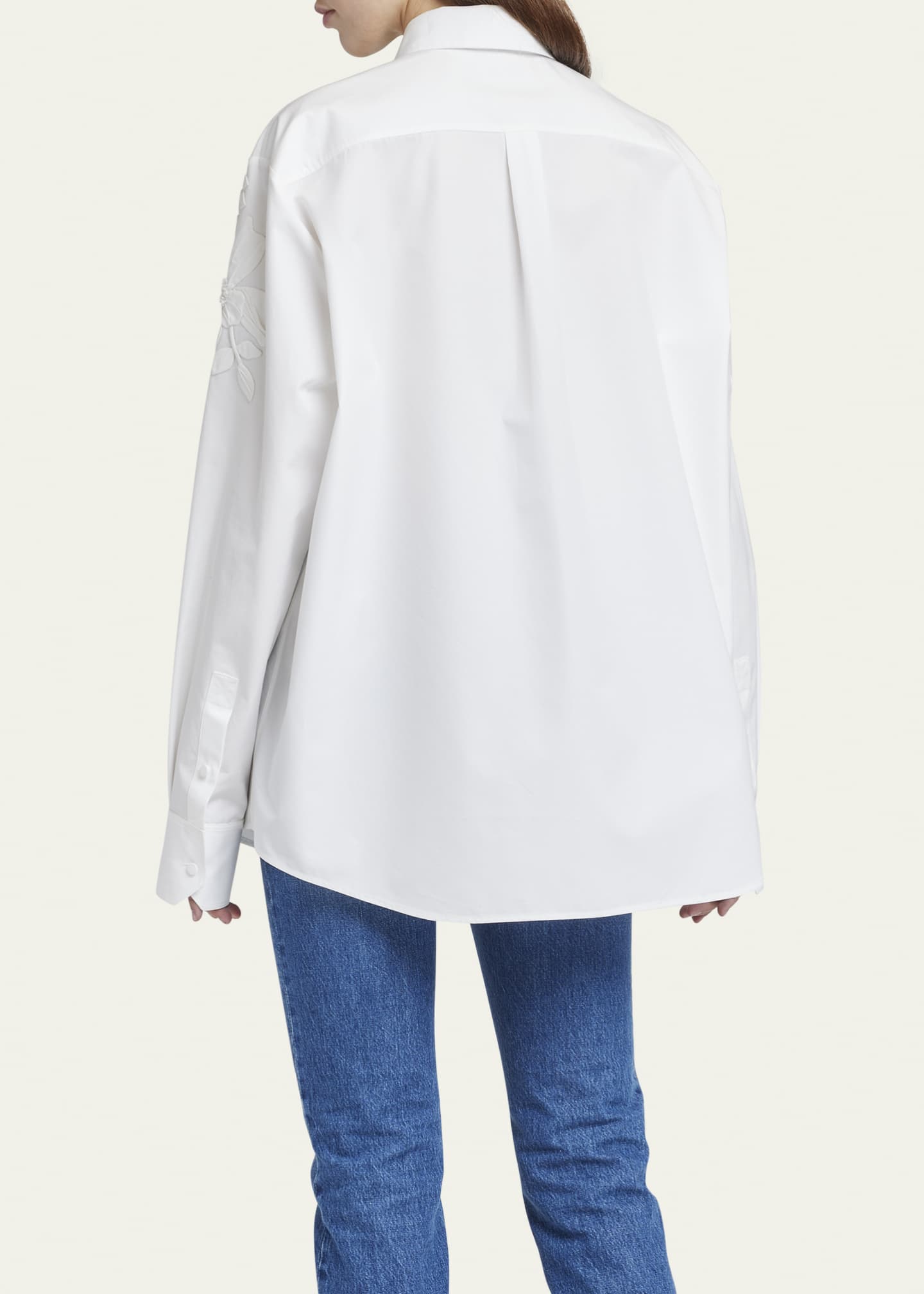 Valentino Garavani Women White Poplin Overcoat