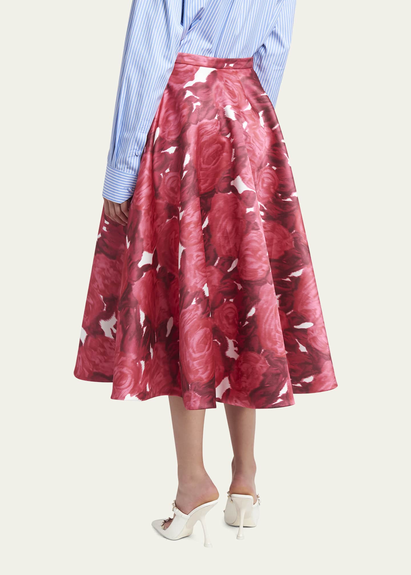 Valentino floral sale midi skirt