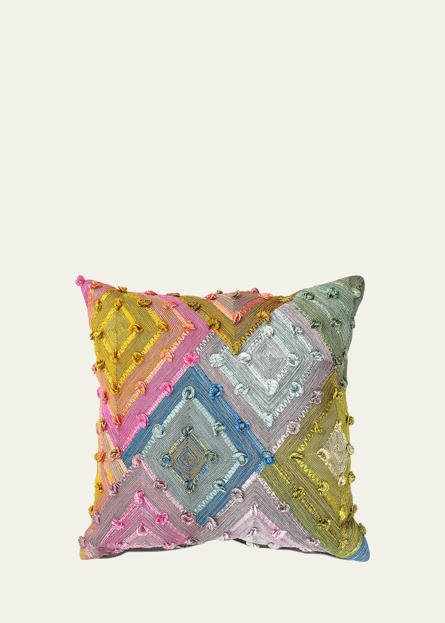 MacKenzie-Childs Mosaic Diamond Decorative Pillow - 38" - Bergdorf Goodman