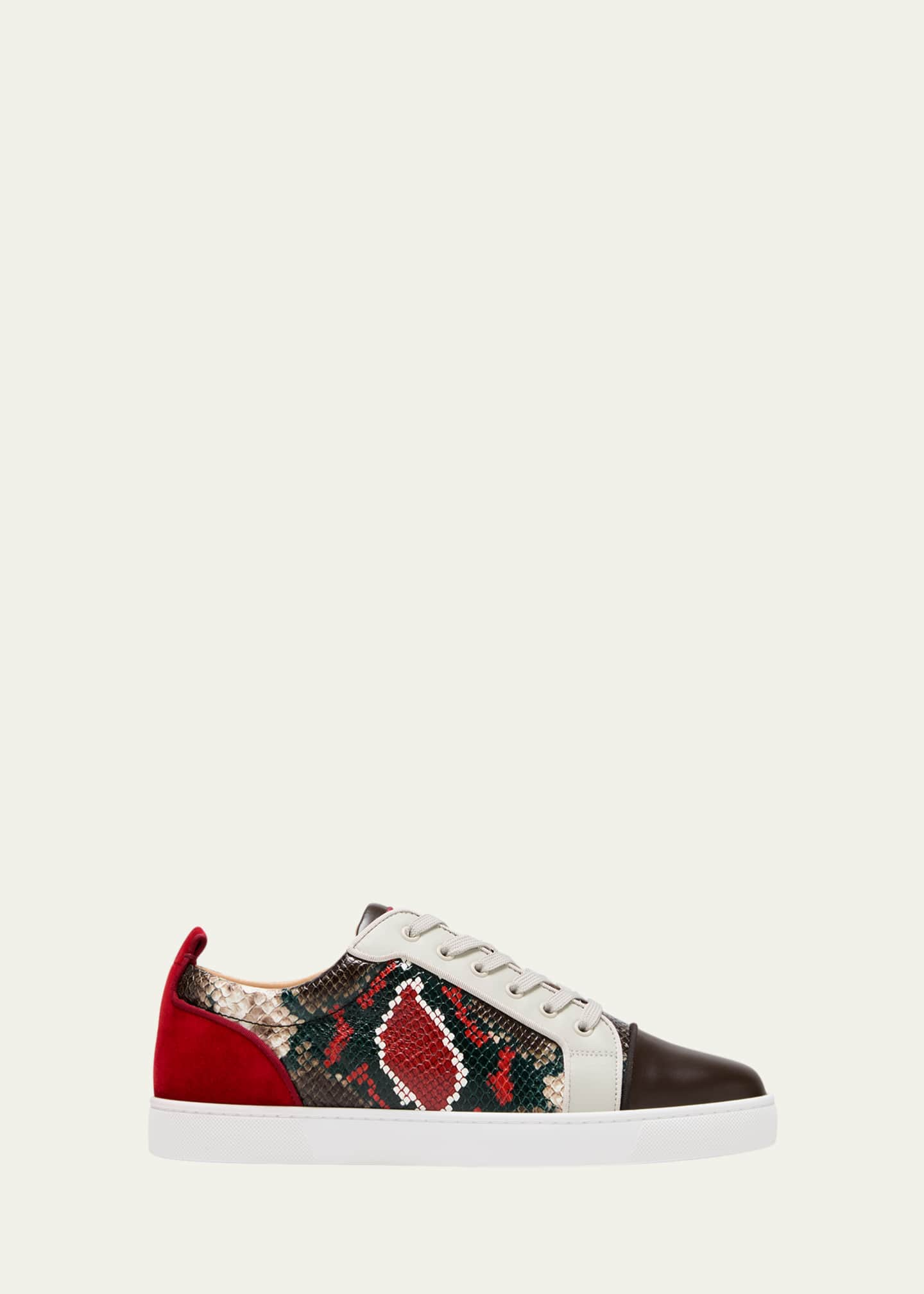 Christian Louboutin Men's Louis Junior Low-Top Sneakers - Bergdorf Goodman