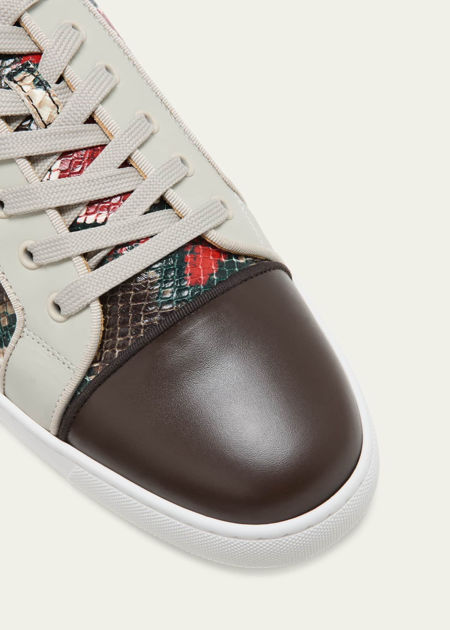 Christian Louboutin Men's Louis Junior Low-Top Sneakers - Bergdorf Goodman