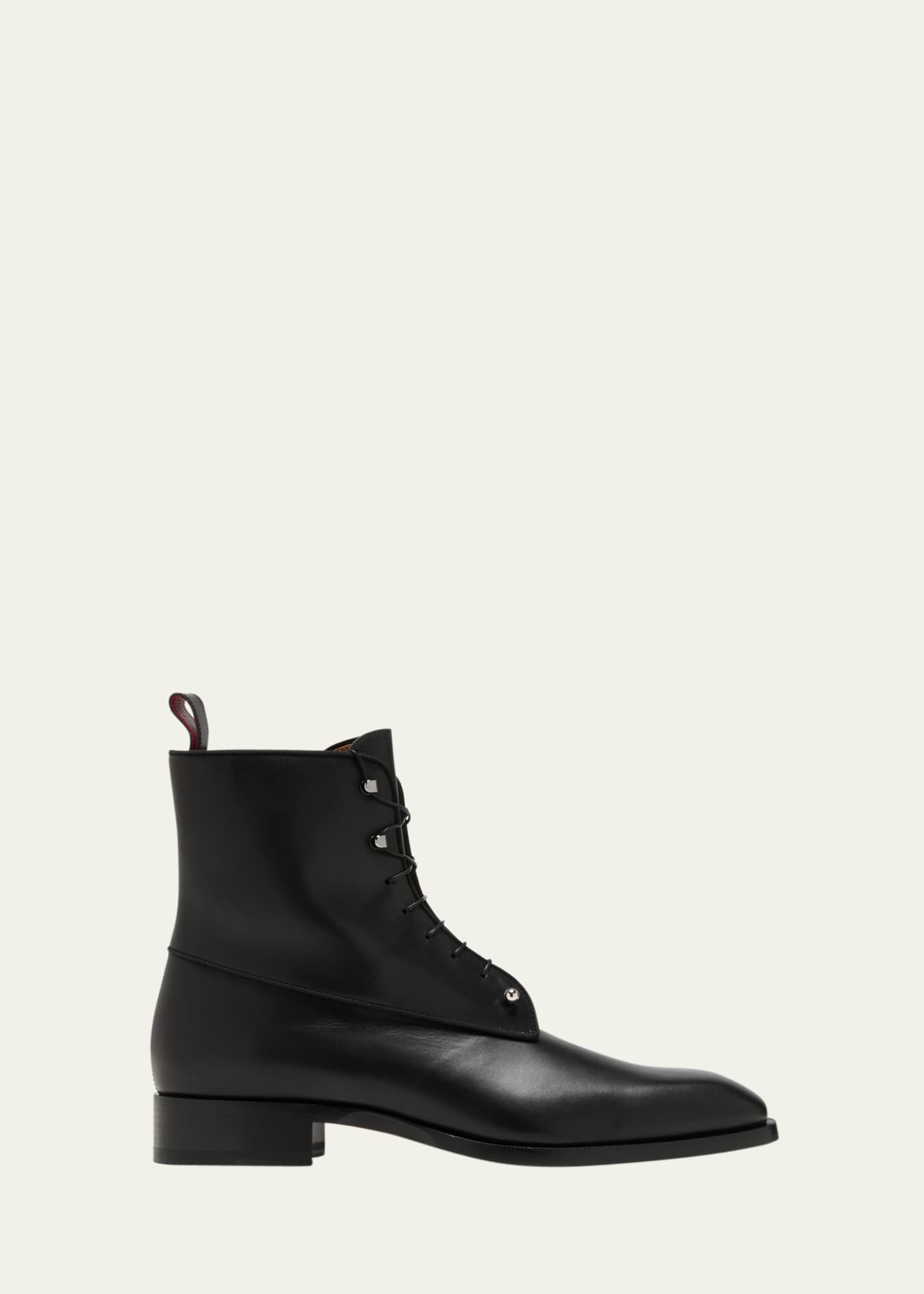 Christian Louboutin Men's Chambeliboot Leather Lace-Up Ankle Boots ...