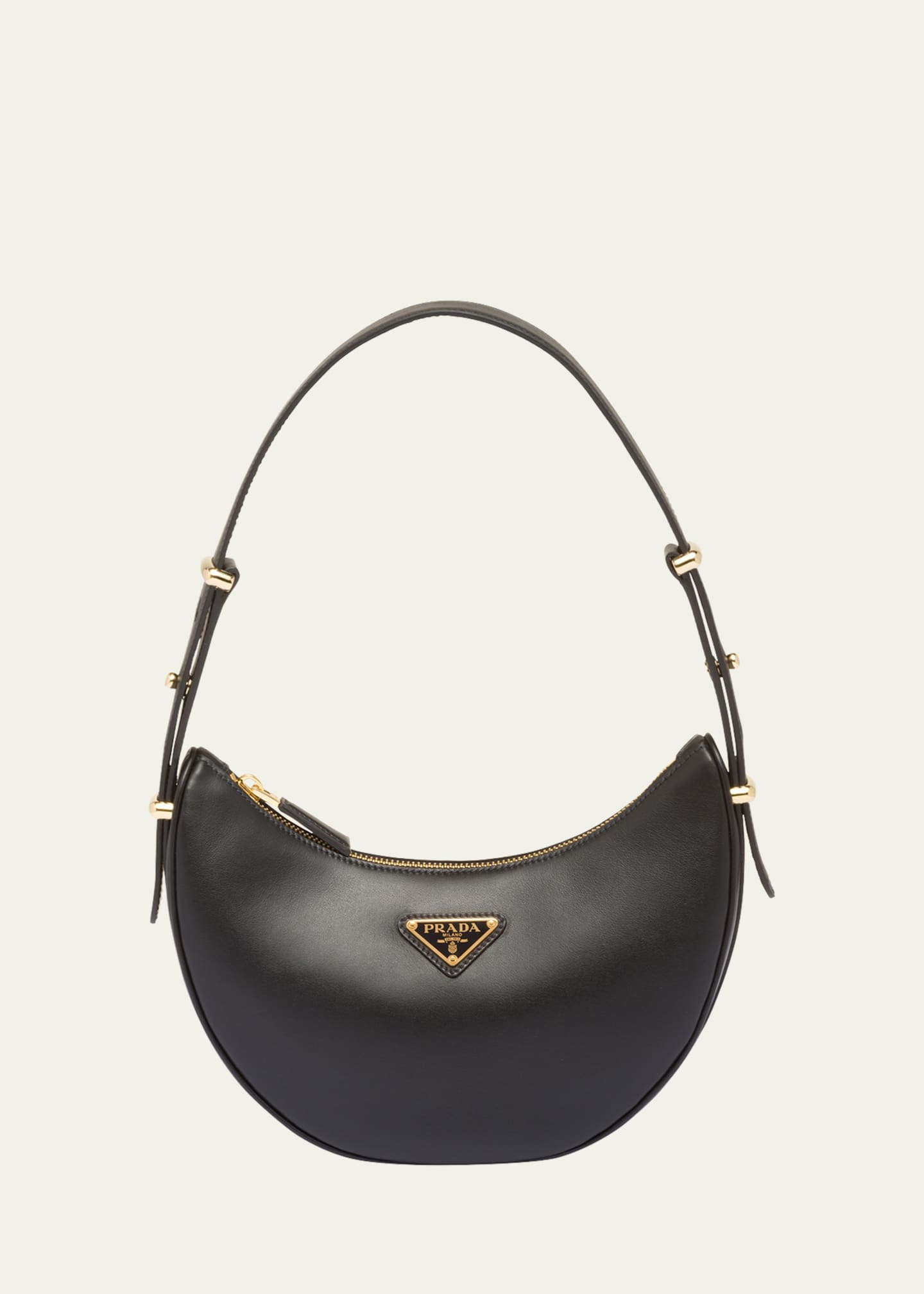 Prada pebbled shoulder bag shop