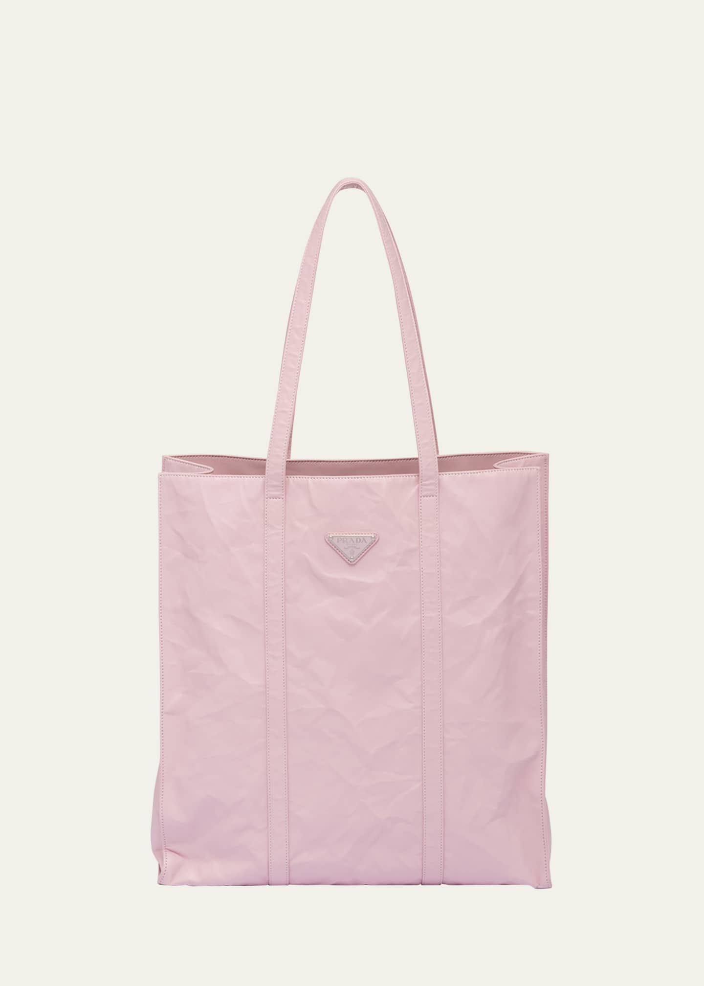 Shop Prada's Small Tote Bag In Pale Pink