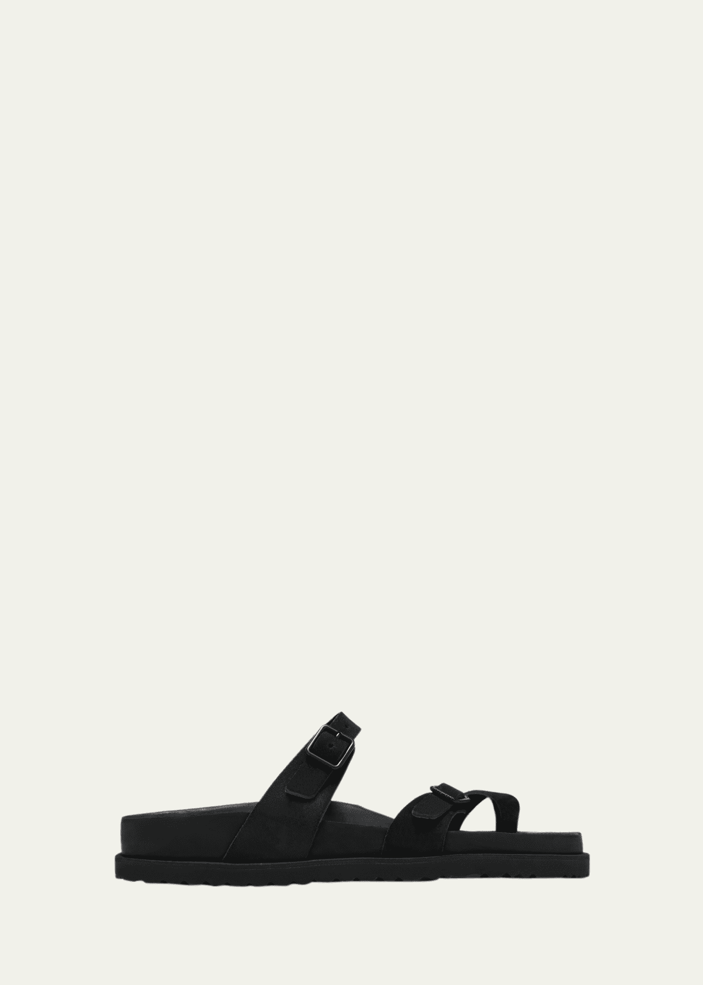 BIRKENSTOCK Mayari Suede Dual Buckle Slide Sandals