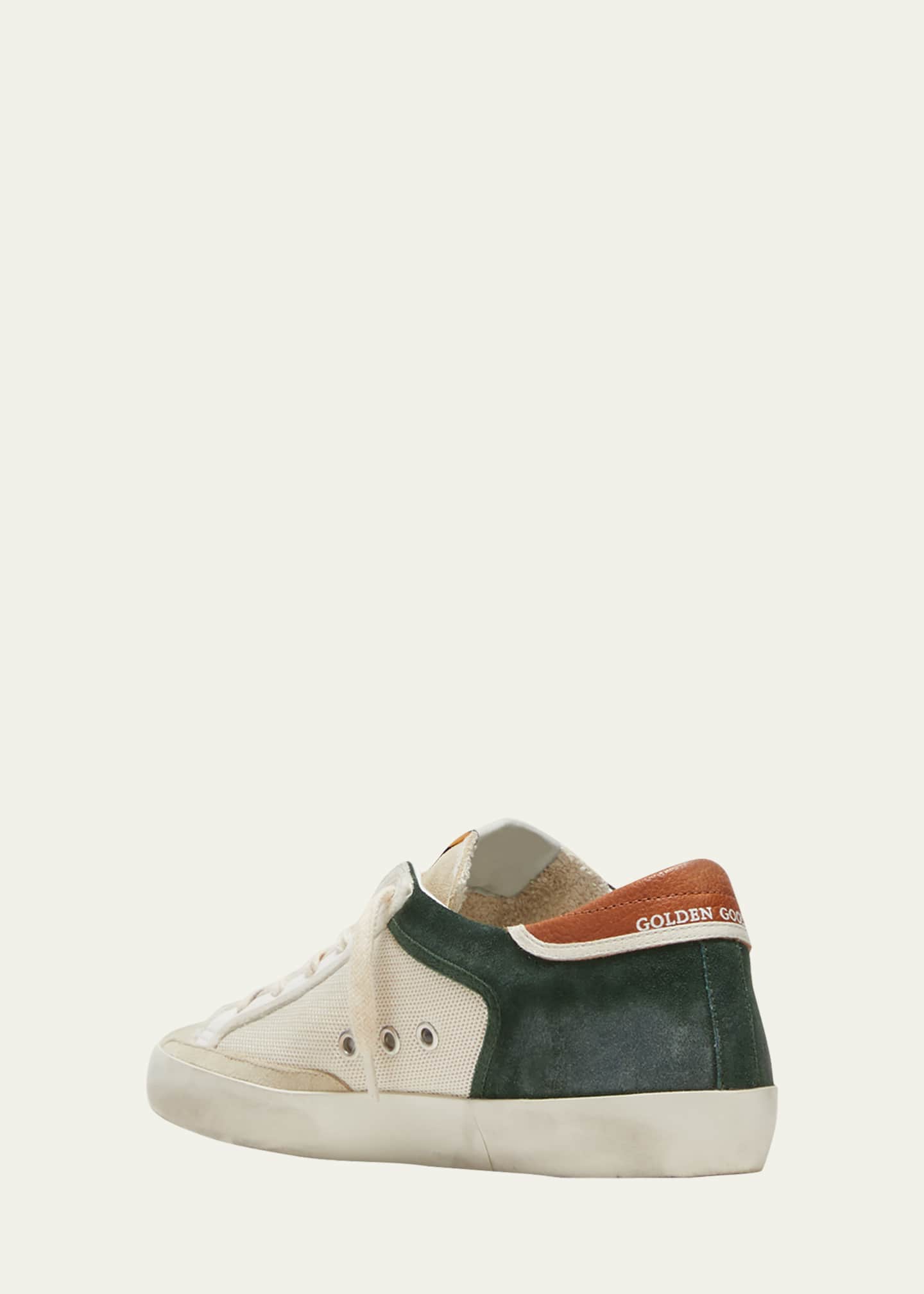 Super-Star Leather Glitter Low-Top Sneakers
