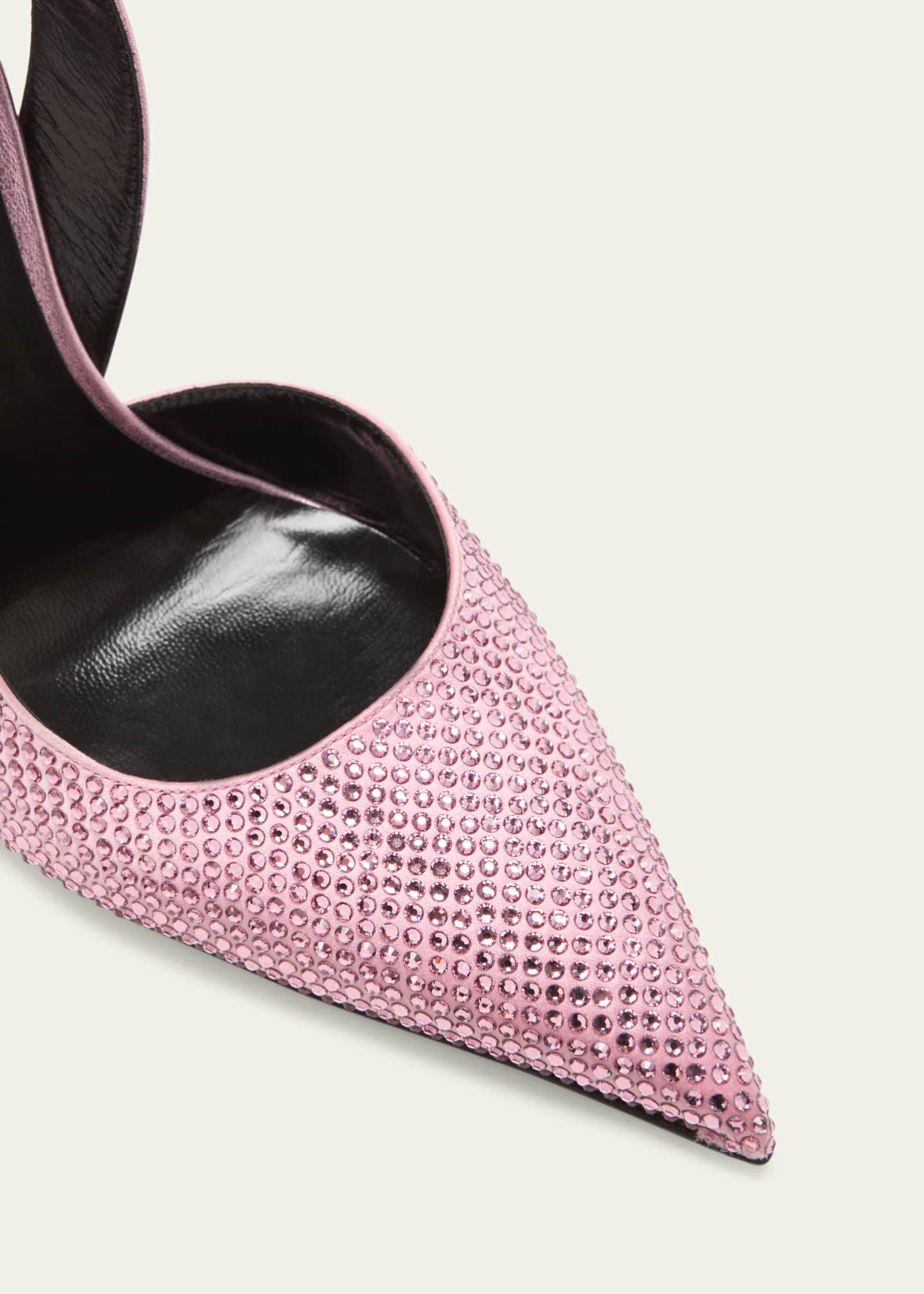 Versace Safety Pin Embellished Slingback Pumps Image 5 of 7