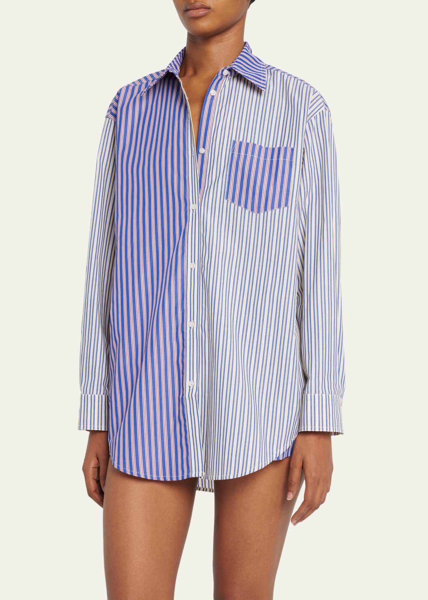 Solid and Striped The Oxford Striped Tunic Bergdorf Goodman