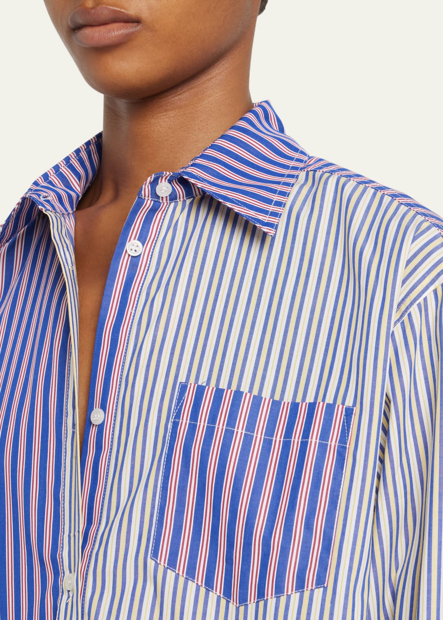 Solid and Striped The Oxford Striped Tunic Bergdorf Goodman