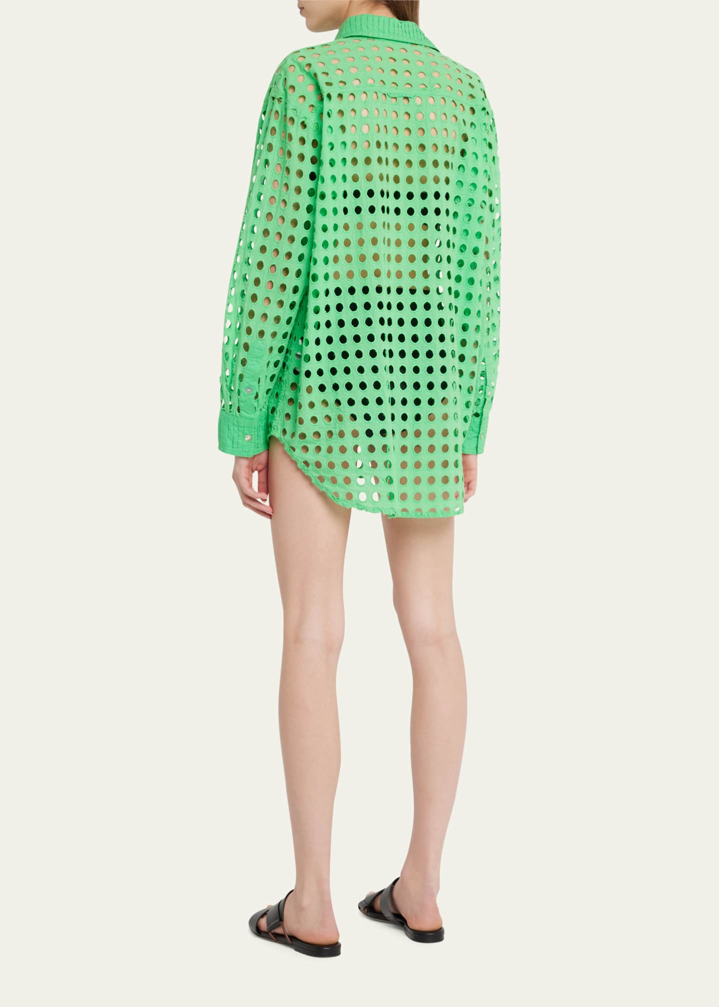 Solid and Striped The Oxford Eyelet Tunic Bergdorf Goodman