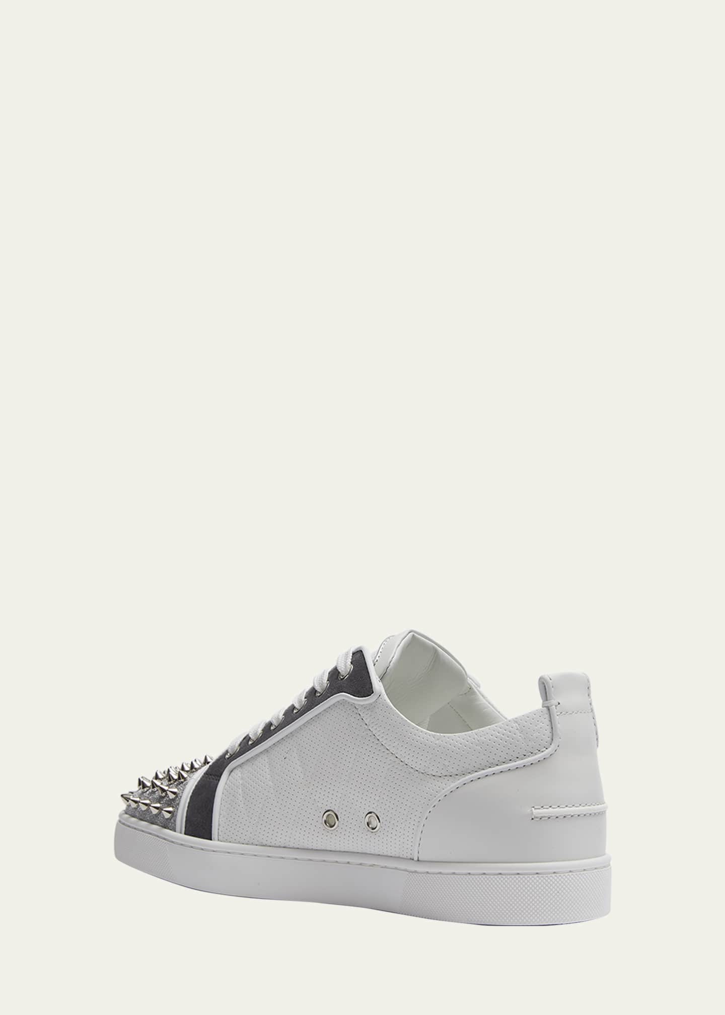 Christian Louboutin Louis Junior Spikes Leather Sneakers