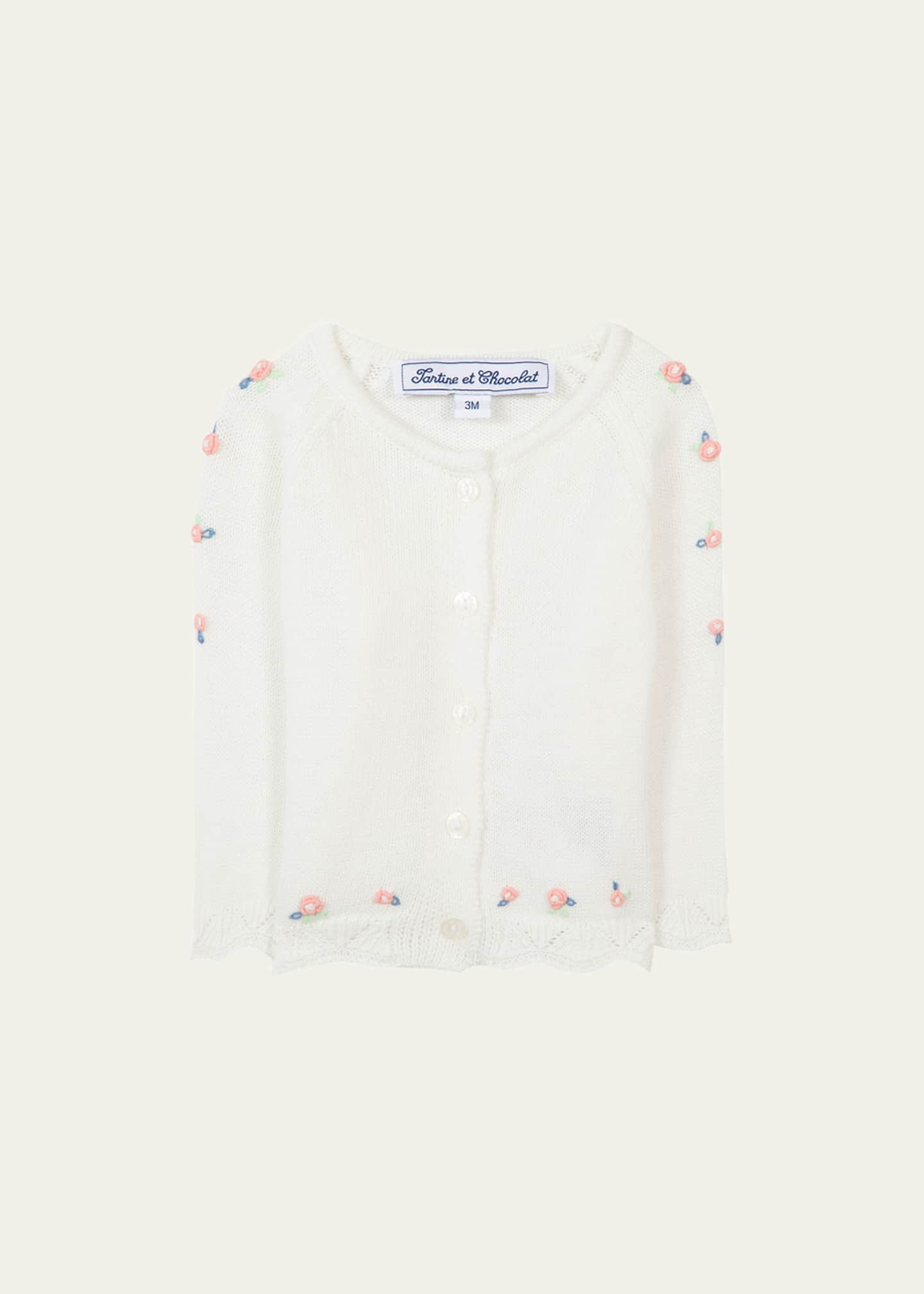 Tartine Et Chocolat Floral Embroidered Romper