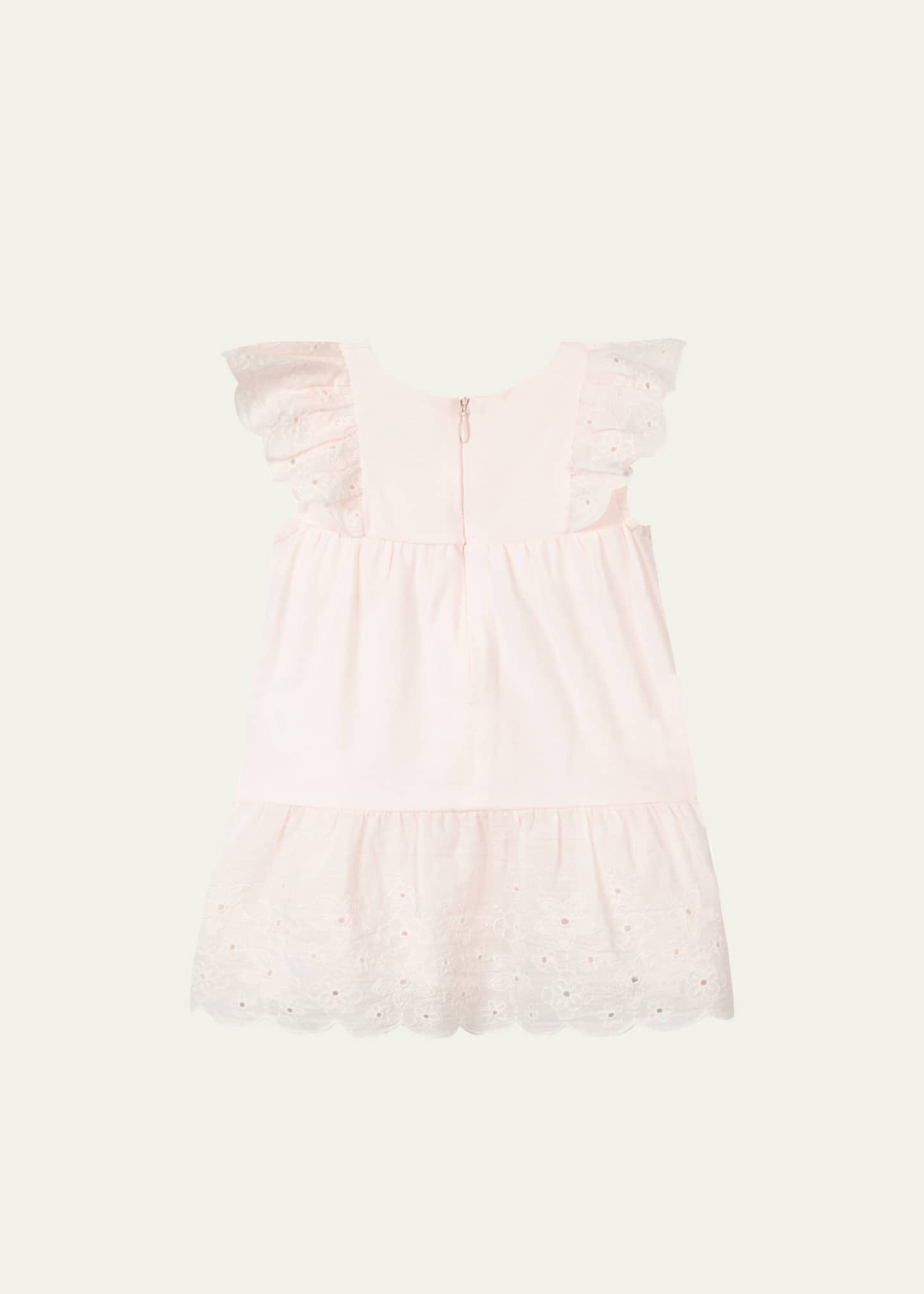 Tartine et Chocolat Girl's Eyelet Embroidered Tiered Dress, Size 18M-3 ...