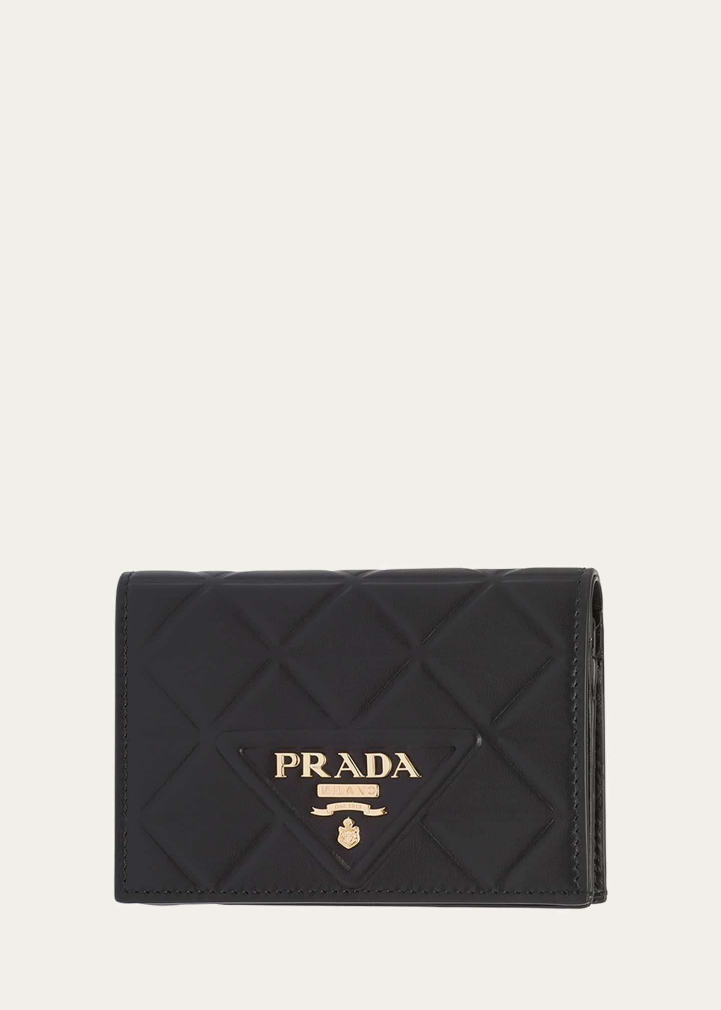 Prada bifold shop wallet womens