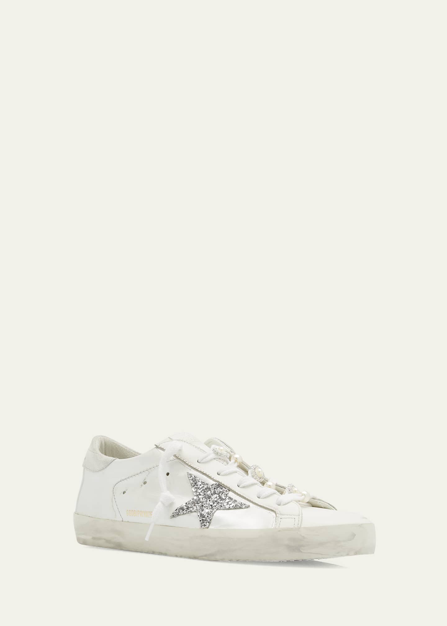 Golden Goose Superstar Pearly Glitter Low-Top Sneakers Image 2 of 5