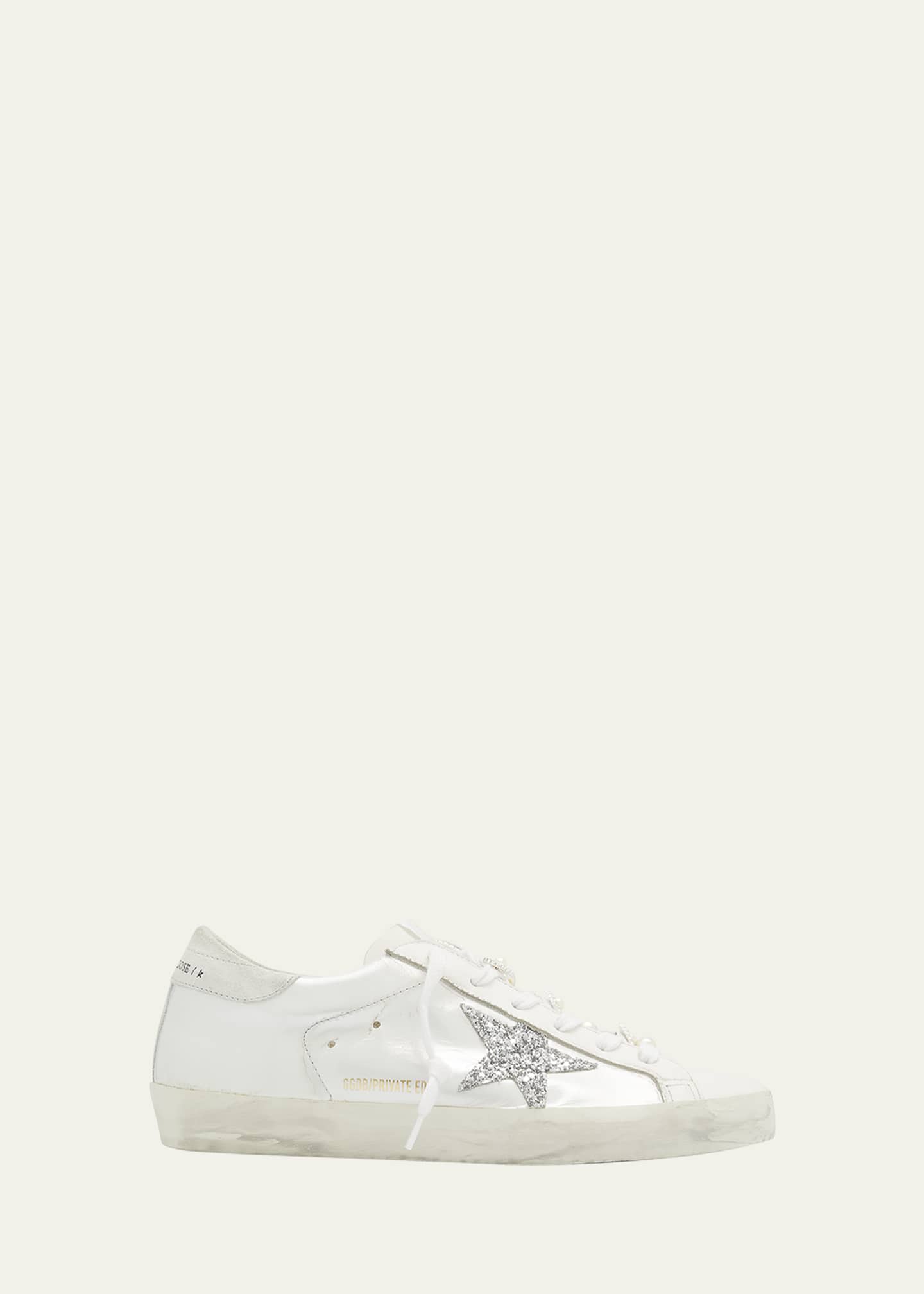 Golden Goose Superstar Pearly Glitter Low-Top Sneakers Image 1 of 5