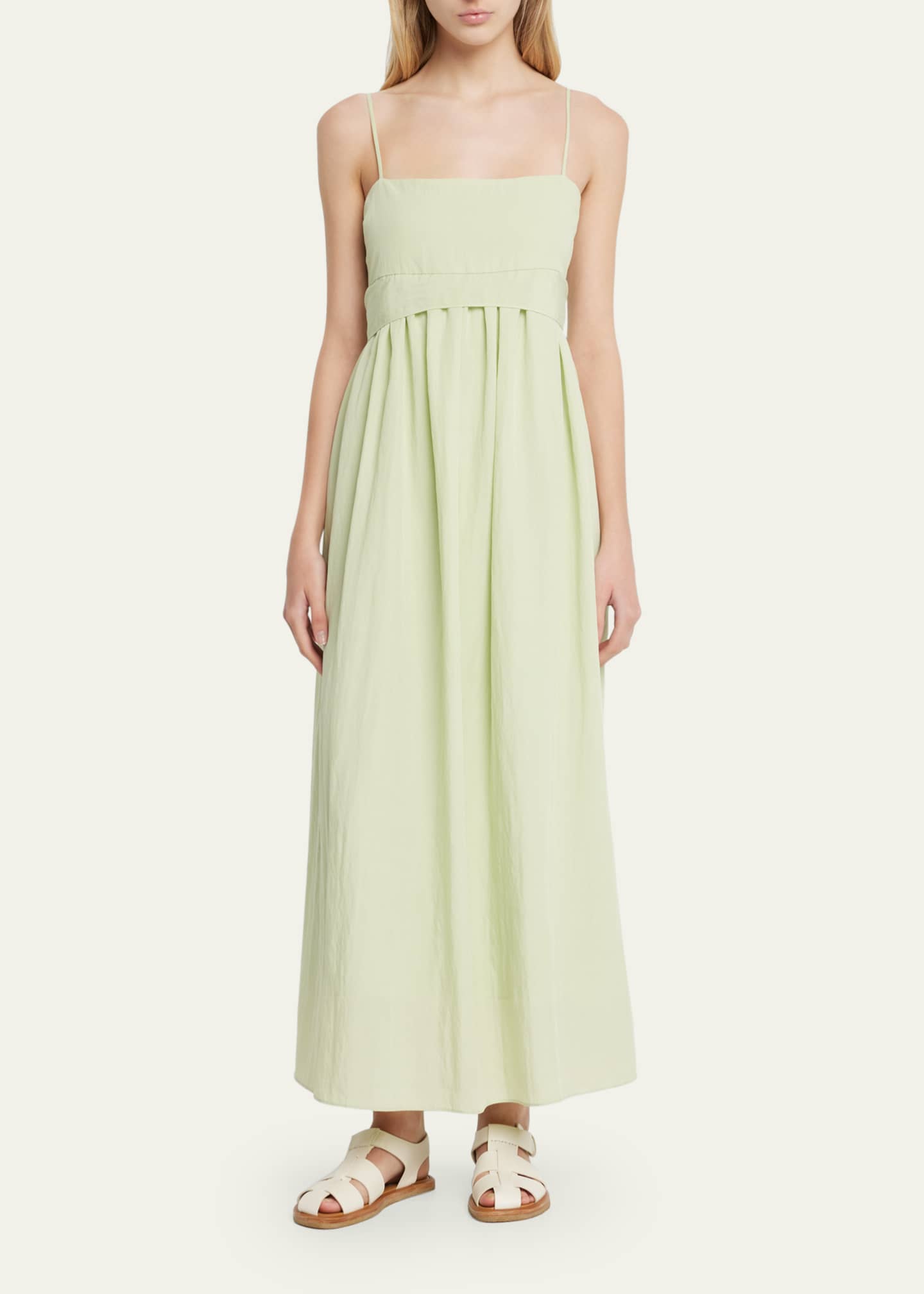 Vince Ruched Panelled Tie-Back Midi Dress - Bergdorf Goodman
