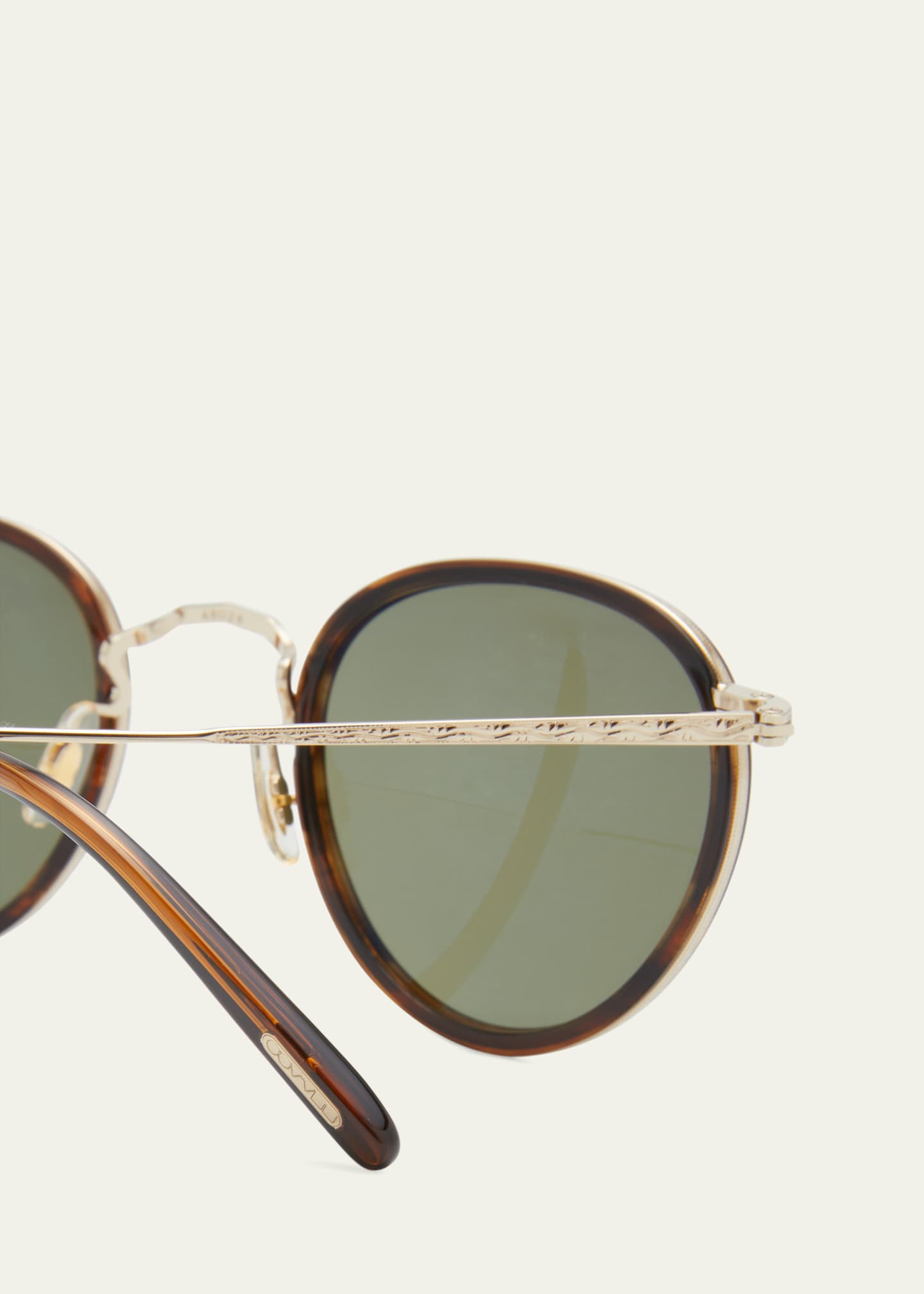 Oliver Peoples Men's MP-2 Round Metal Sunglasses