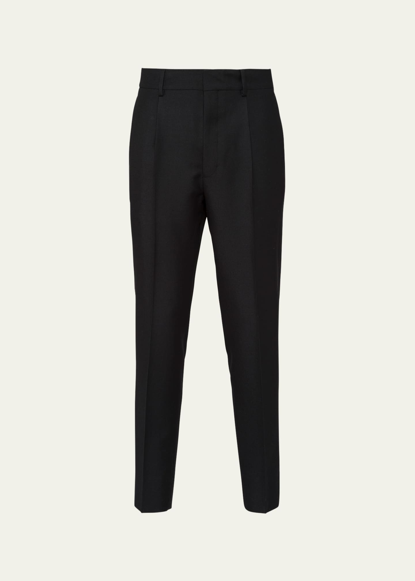 Prada Men's Solid Twill Pants Image 1 of 4