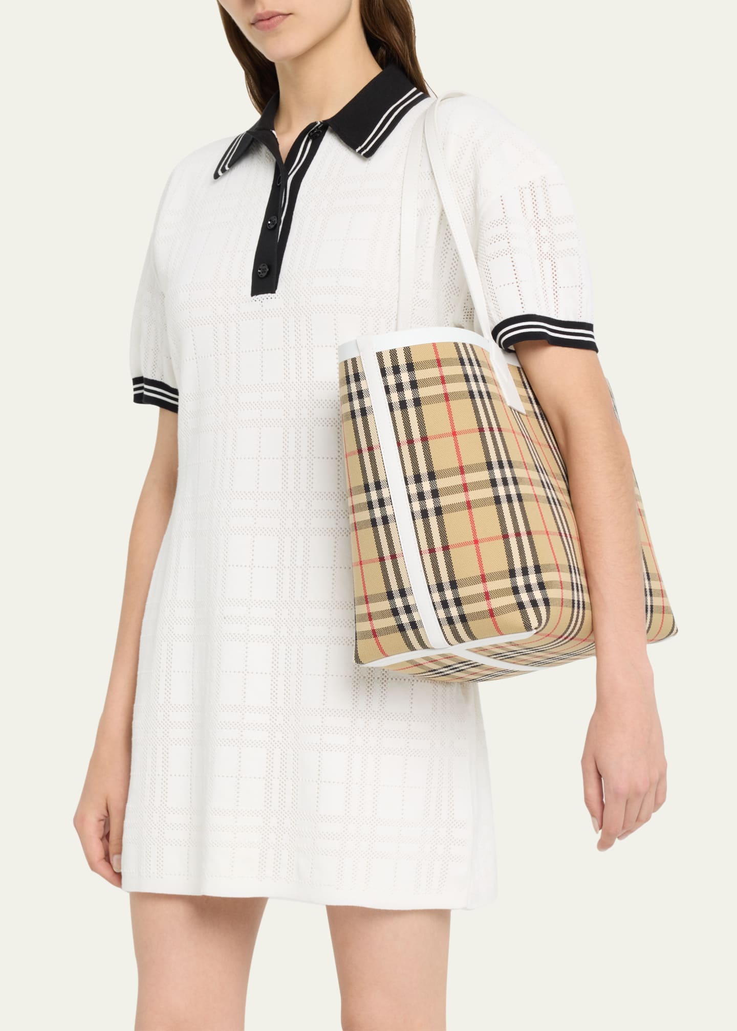 Burberry London Check Canvas Tote Bag Bergdorf Goodman