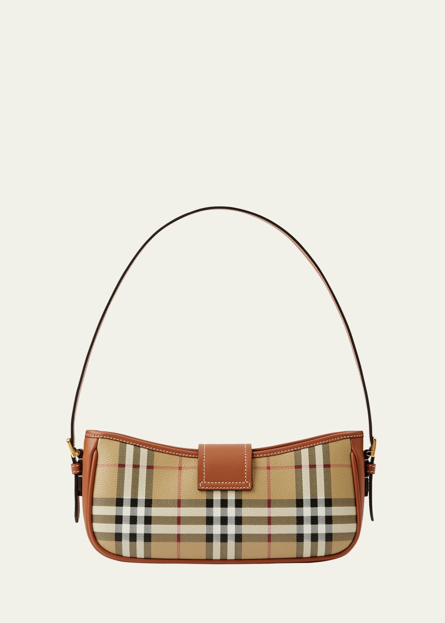 BURBERRY London Check Messenger Bag. T-03-2.