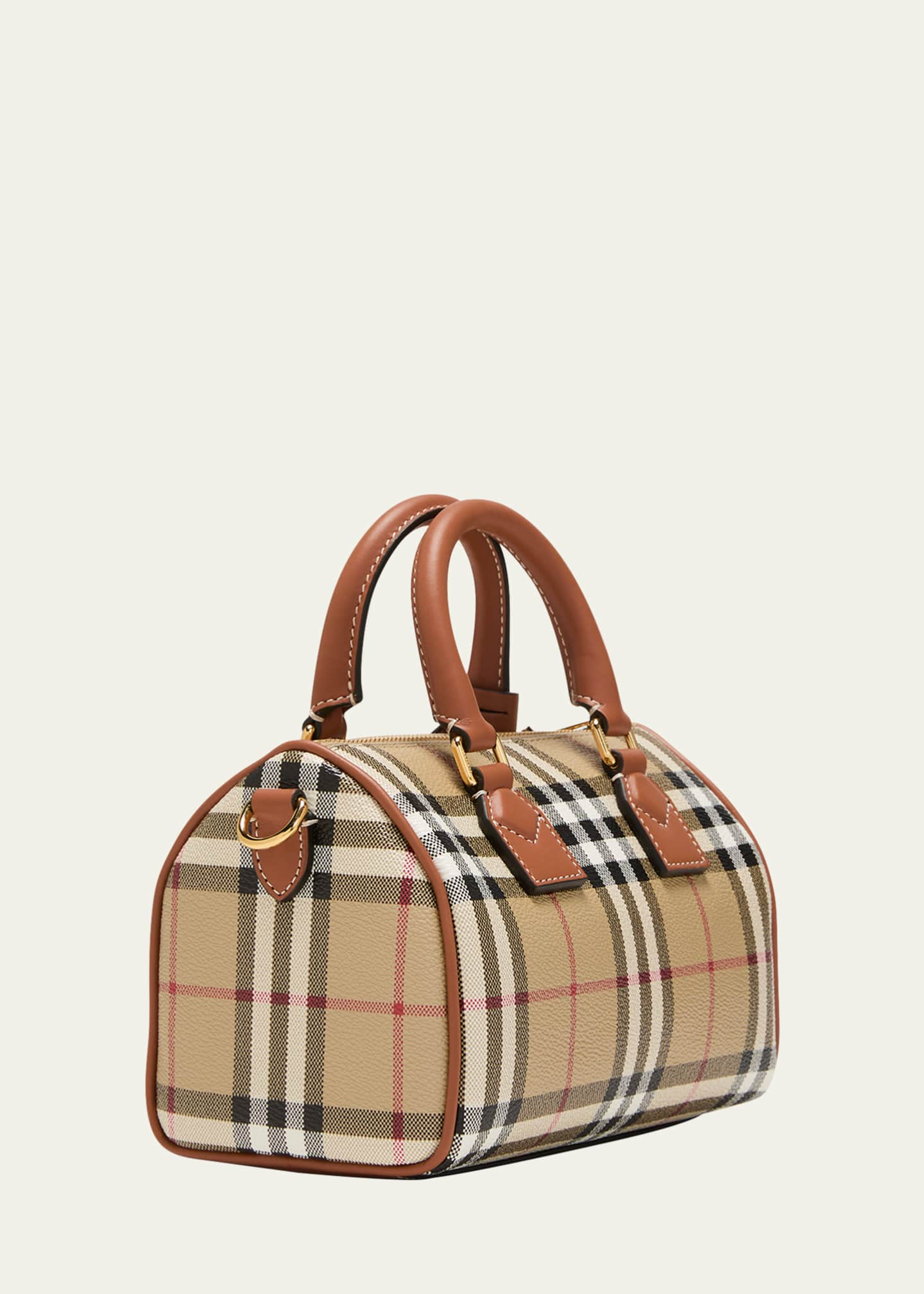 Women's Mini Check Bowling Bag by Burberry