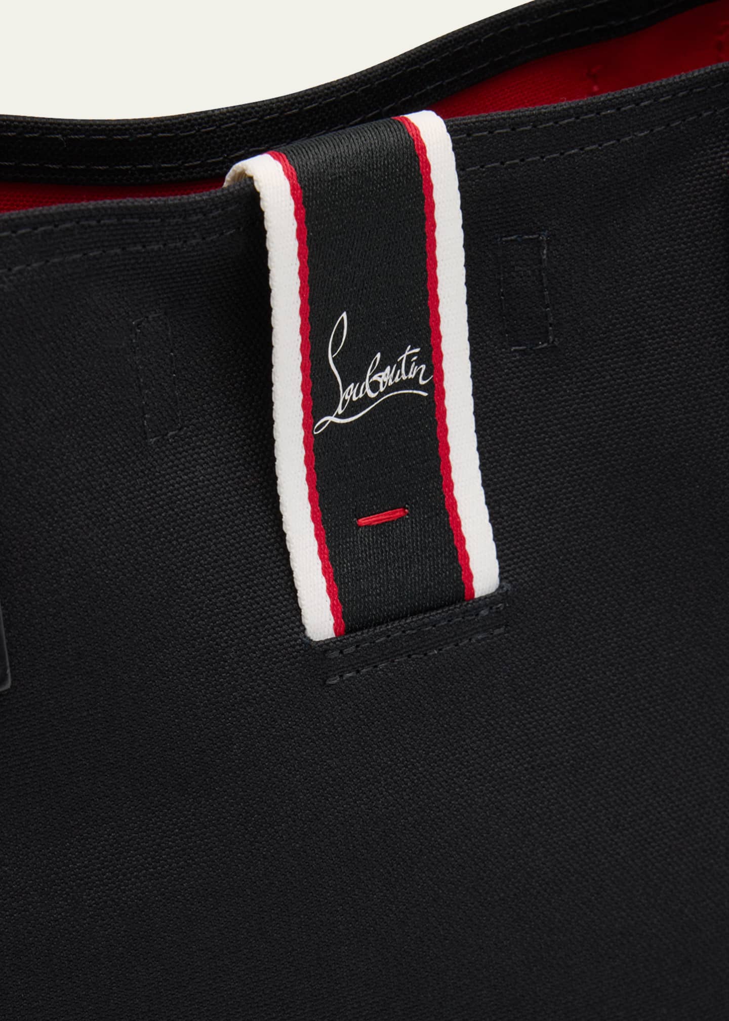 Christian Louboutin Men's Nastroloubi FAV XL Canvas Tote Bag Image 6 of 6