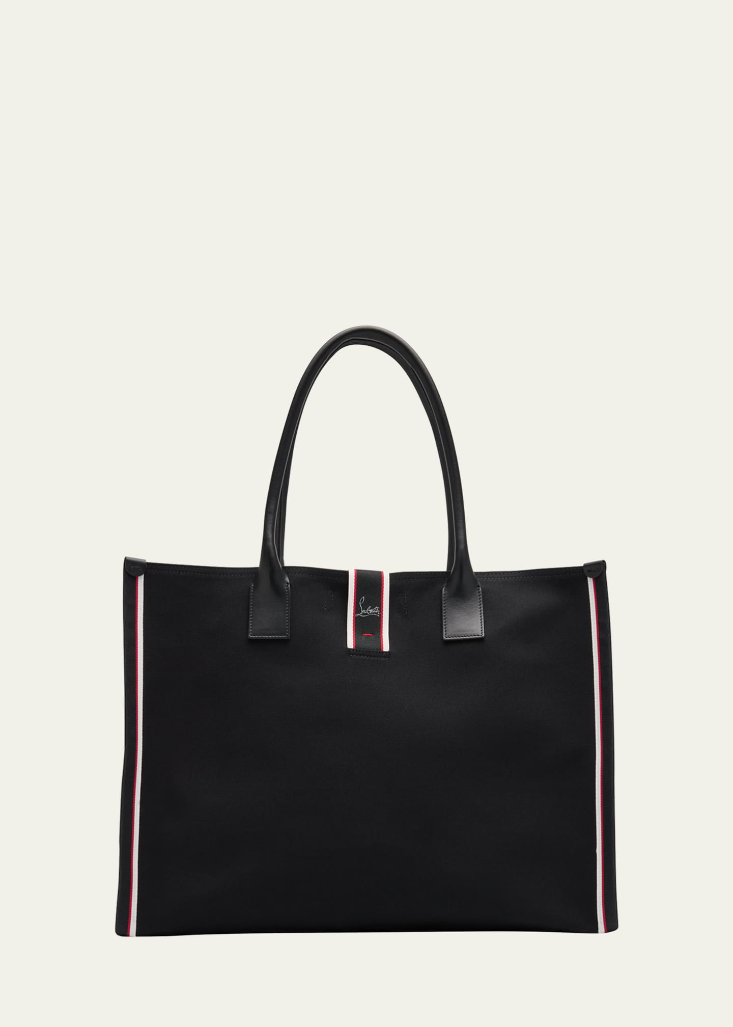 Christian Louboutin Men's Nastroloubi FAV XL Canvas Tote Bag Image 1 of 6