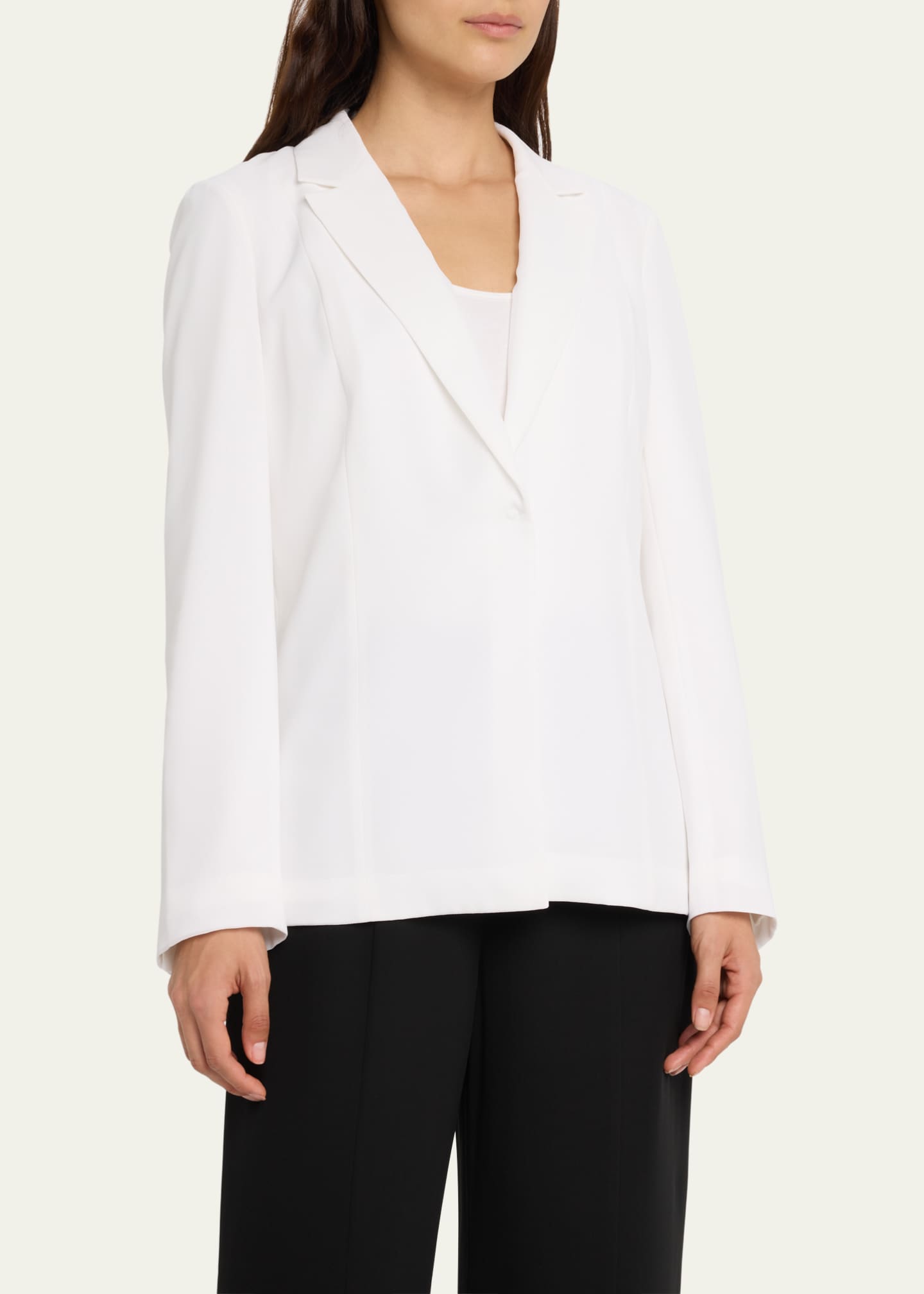 Kobi Halperin Hunter Snap Front Crepe Chiffon Jacket Bergdorf
