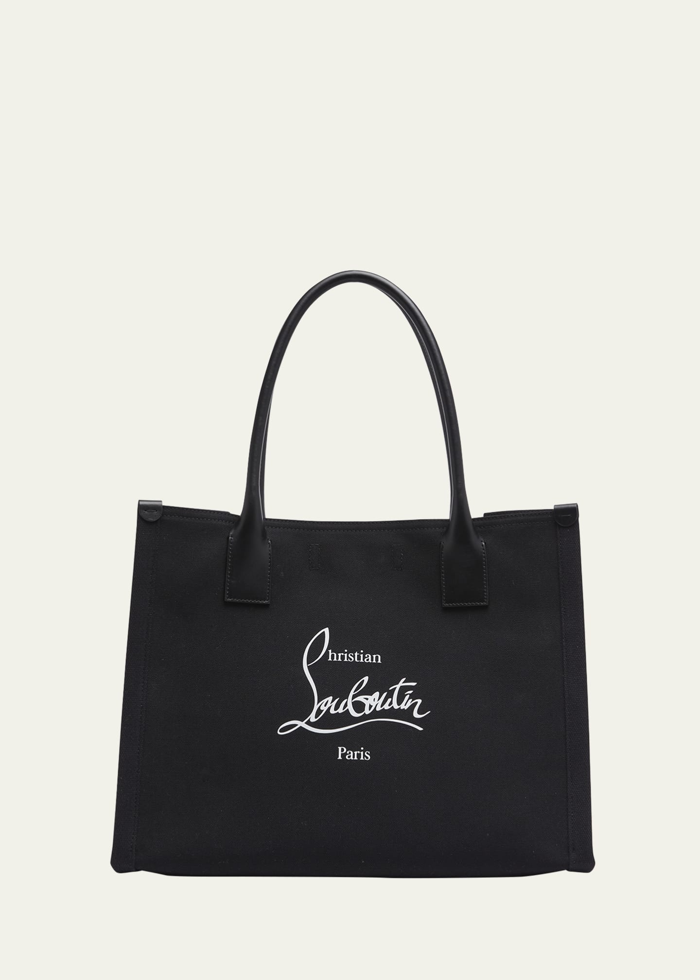 Christian Louboutin Nastroloubi Large Logo Canvas Tote Bag - Bergdorf ...