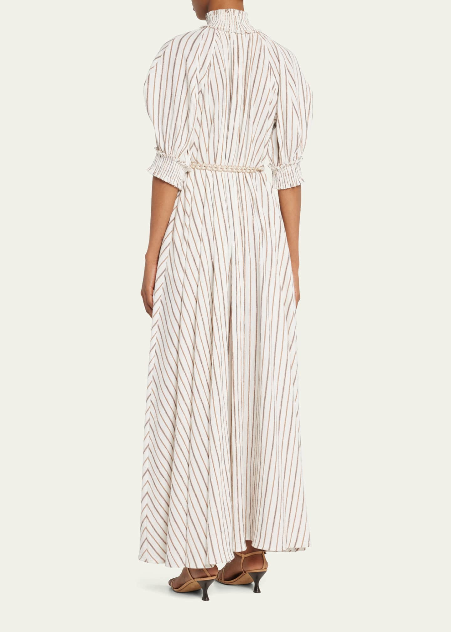 Zimmermann Devi Striped Swing Maxi Dress